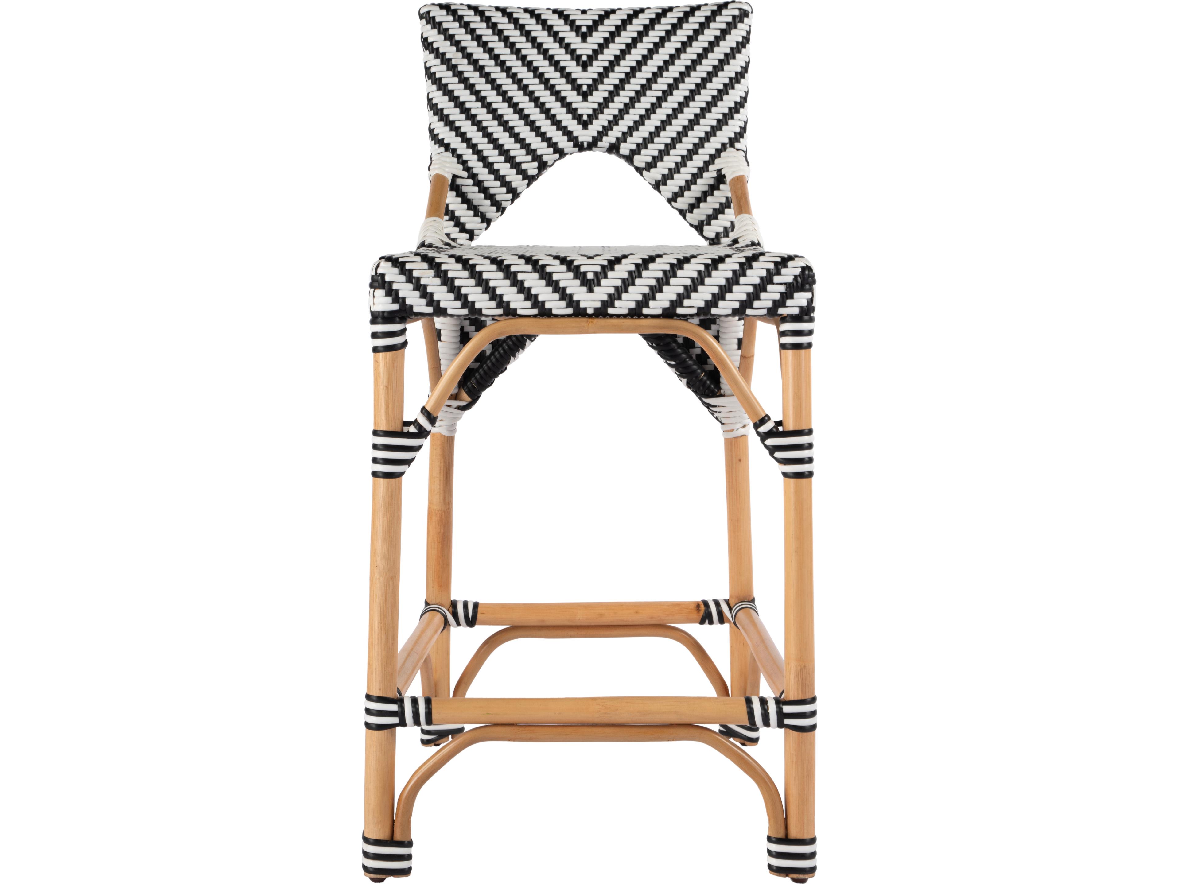 Butler Creanly Black Rattan Counter Stool