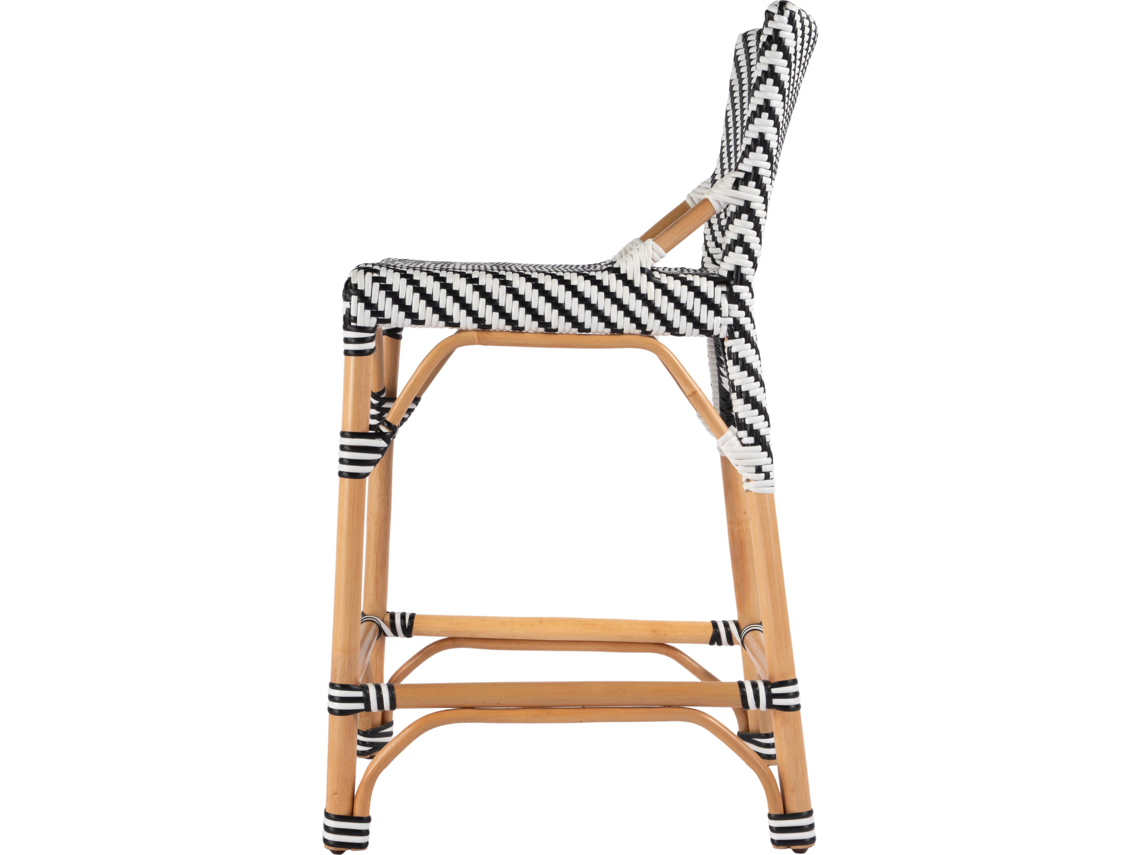 Butler Creanly Black Rattan Counter Stool