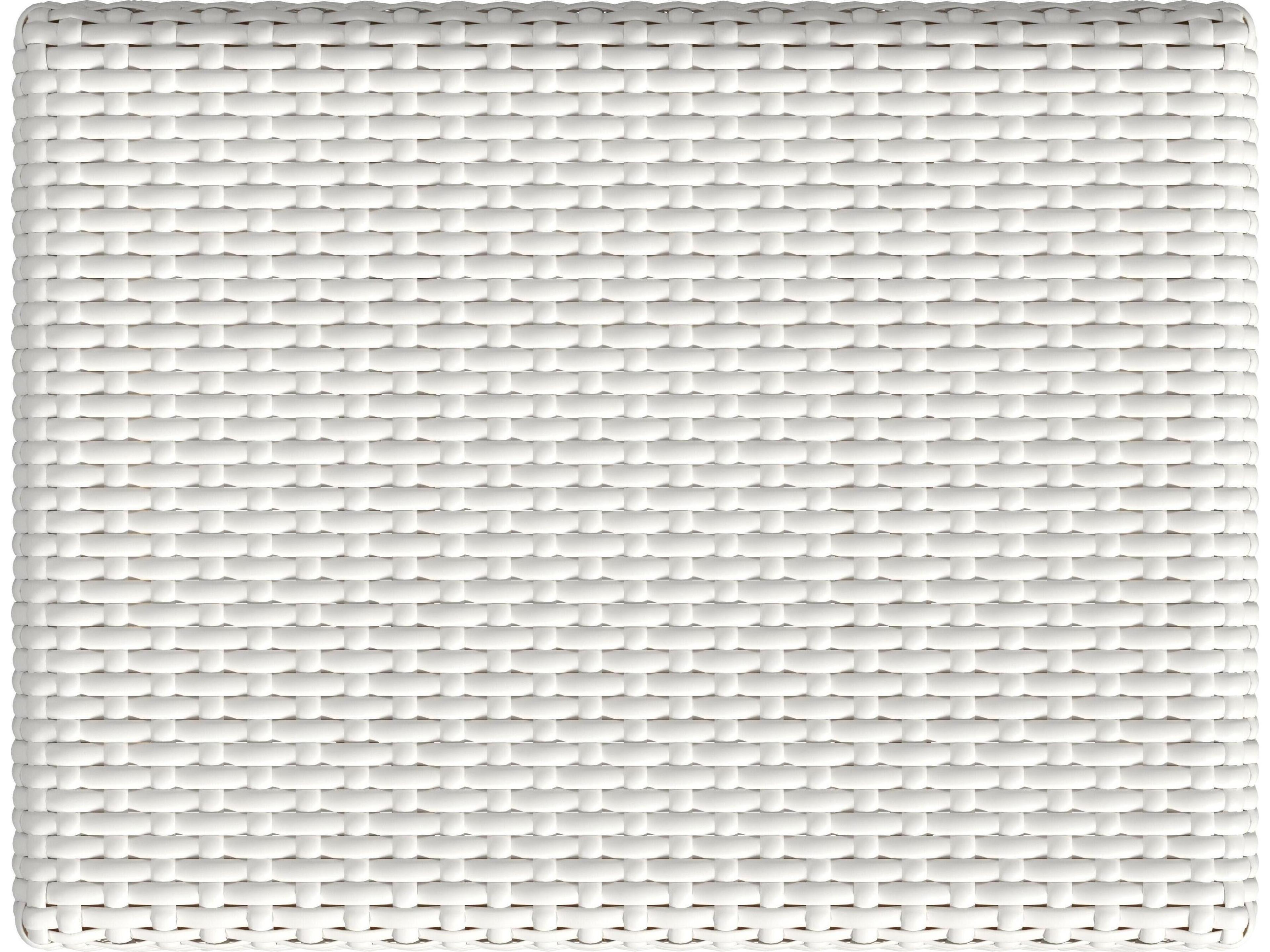 Butler Robias Glossy White Natural Rattan Frame Bar Stool