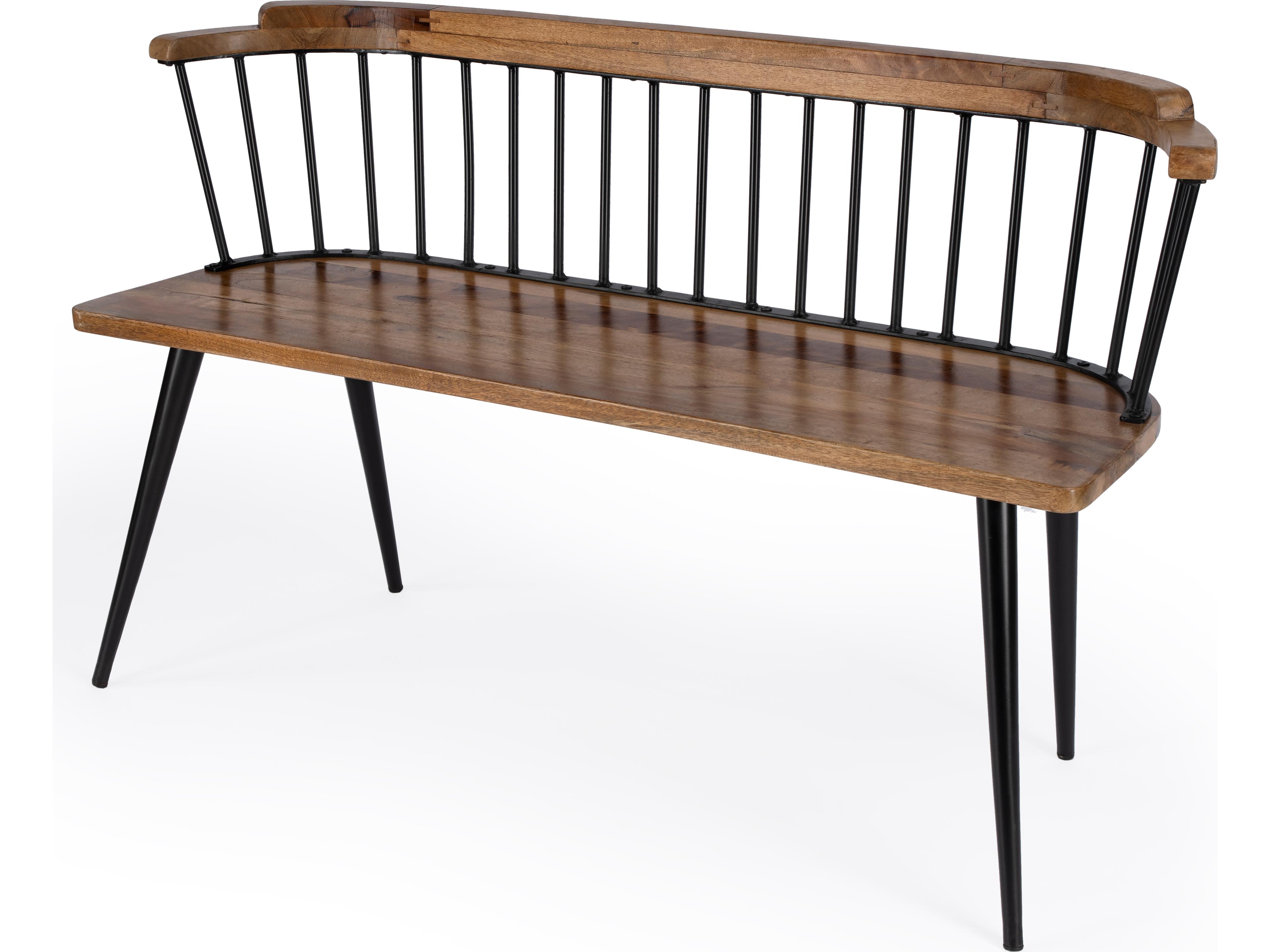 Tempe Industrial Chic Brown Accent Bench