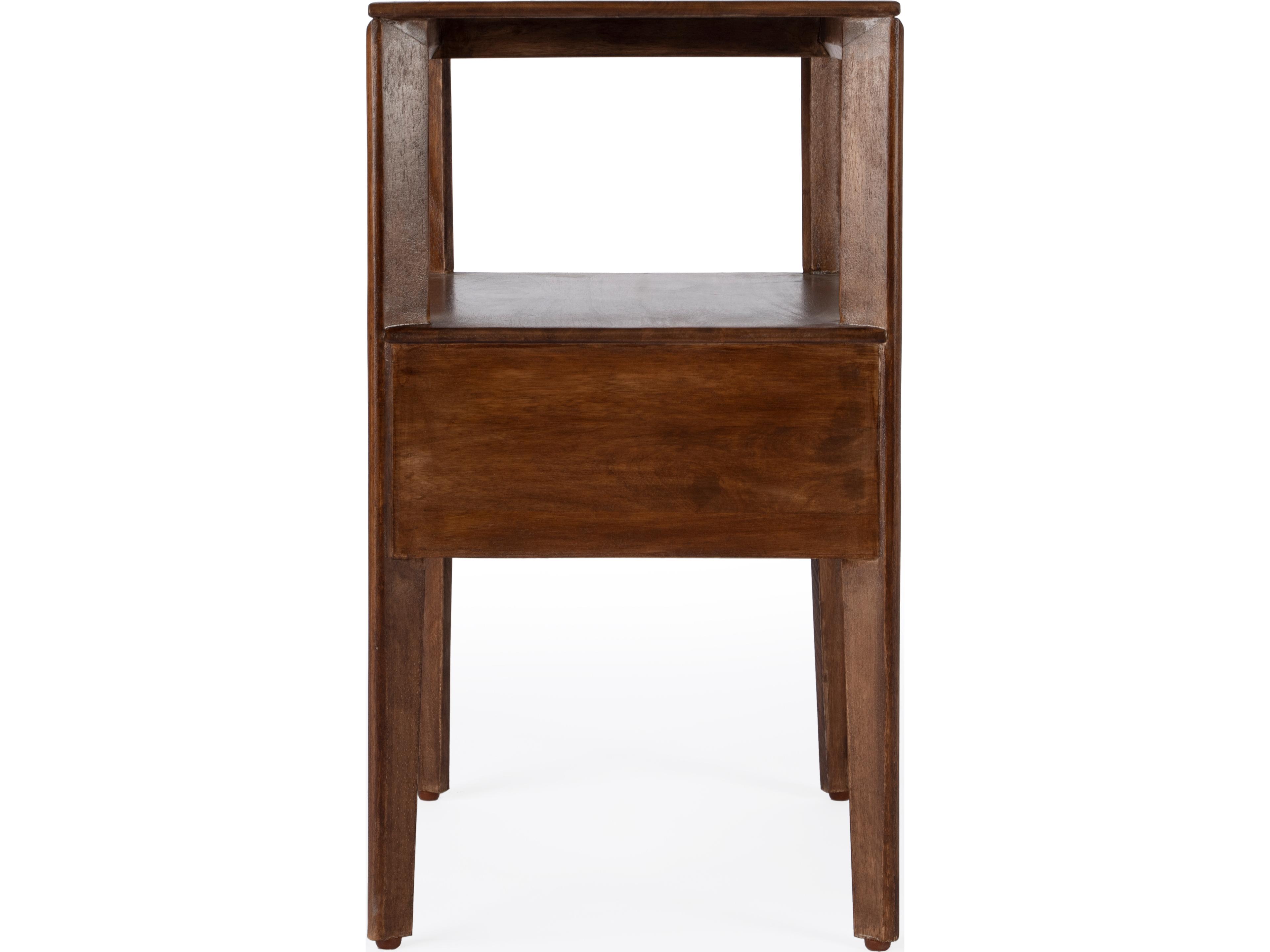 Butler Vardo 1-Drawer Brown Mango Wood Nightstand
