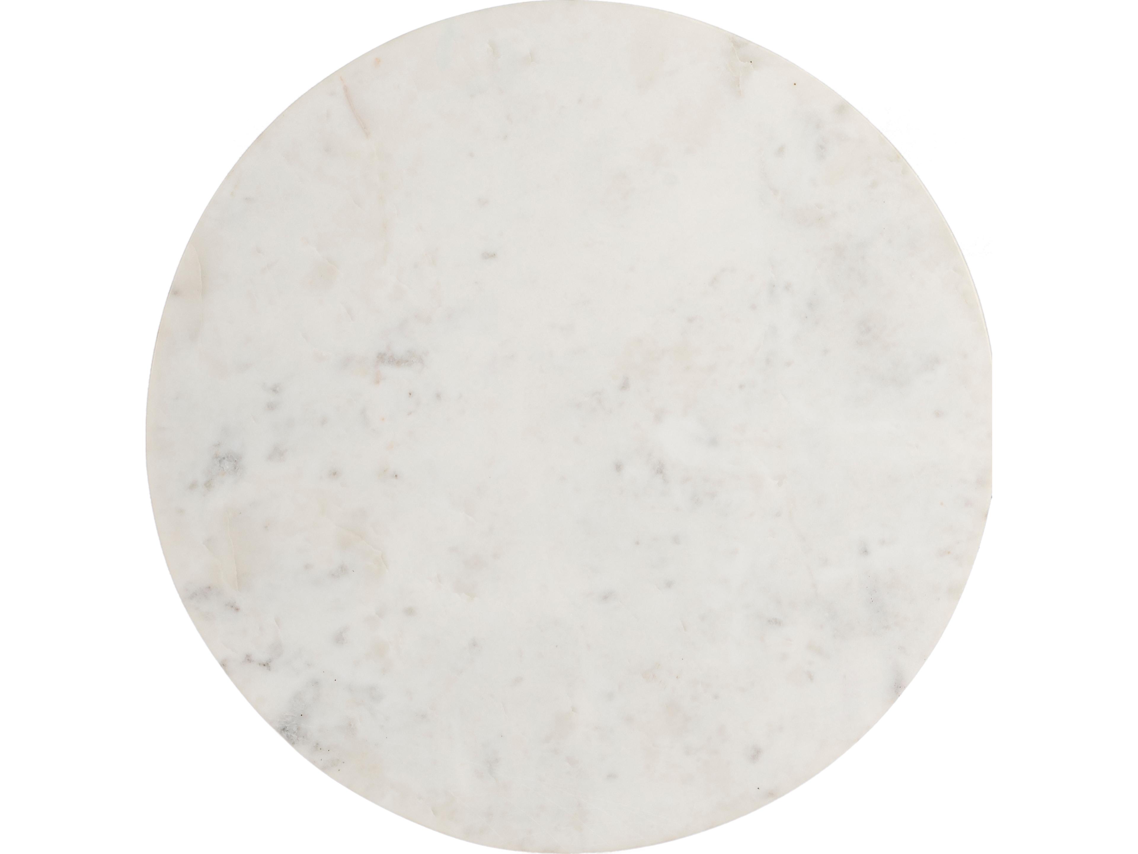 Butler Julia Round Marble Brown End Table