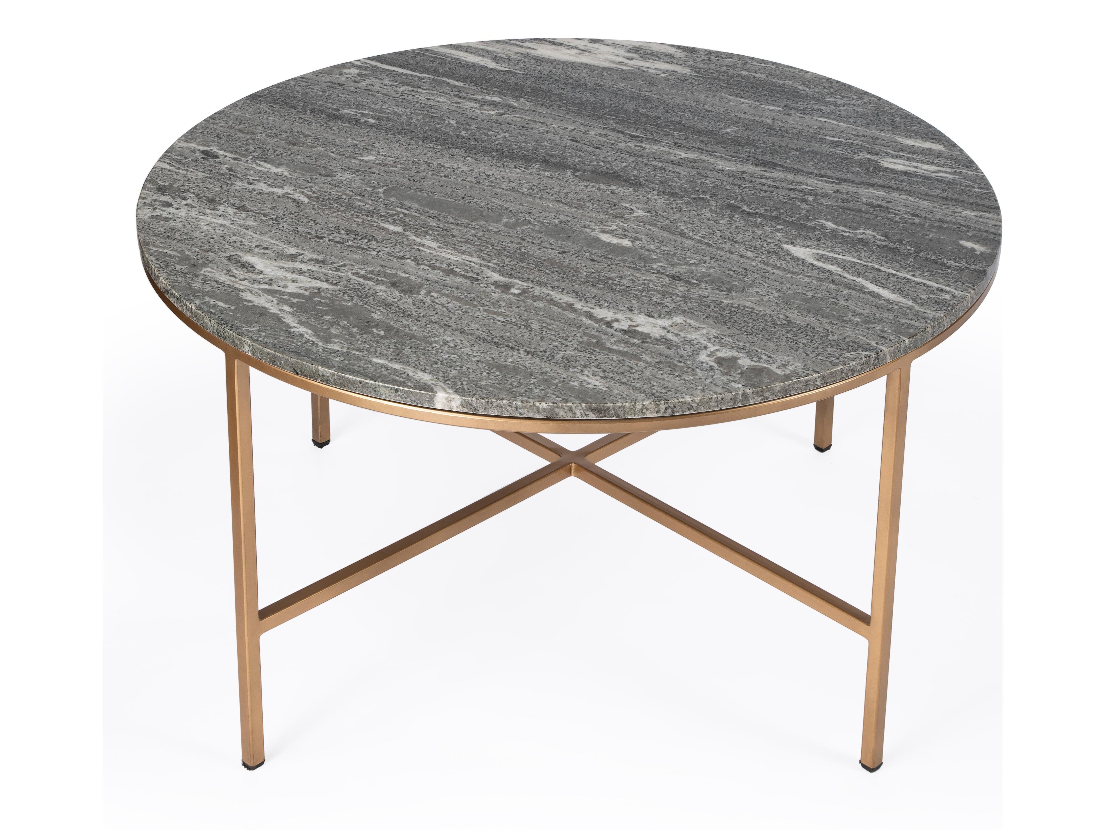 Butler Grafton Round Marble & Metal Coffee Table