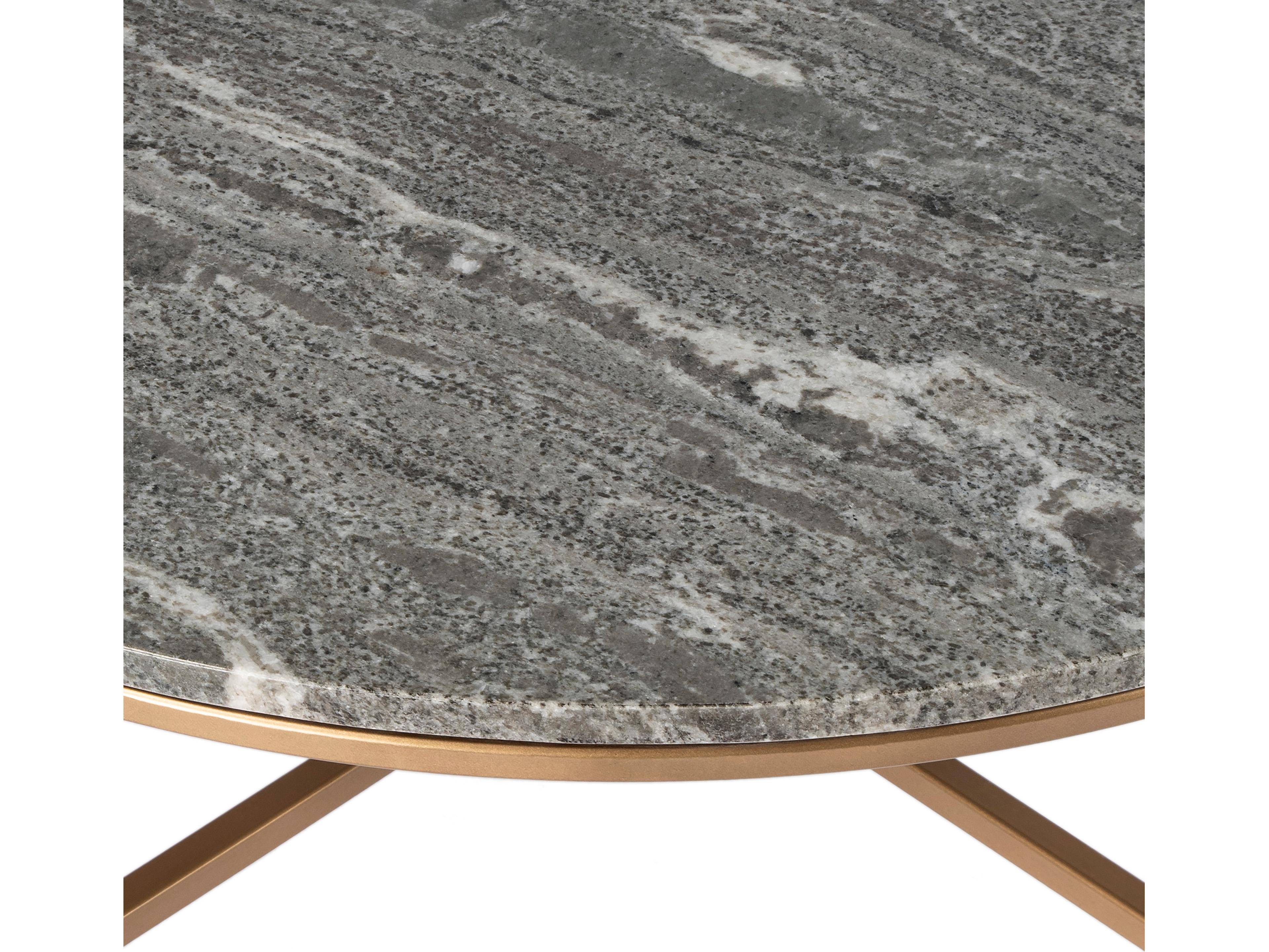 Butler Grafton Round Marble & Metal Coffee Table
