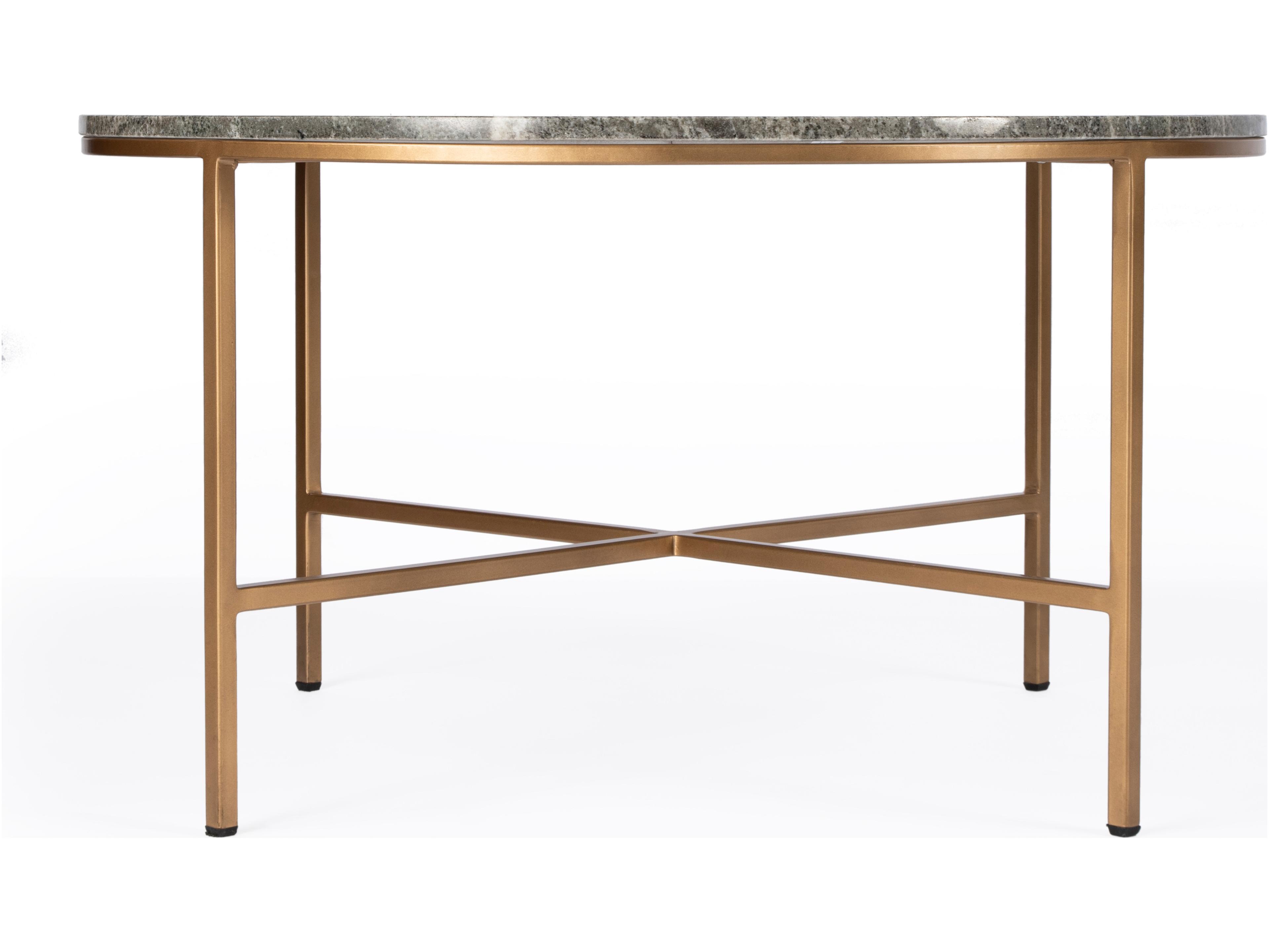 Butler Grafton Round Marble & Metal Coffee Table