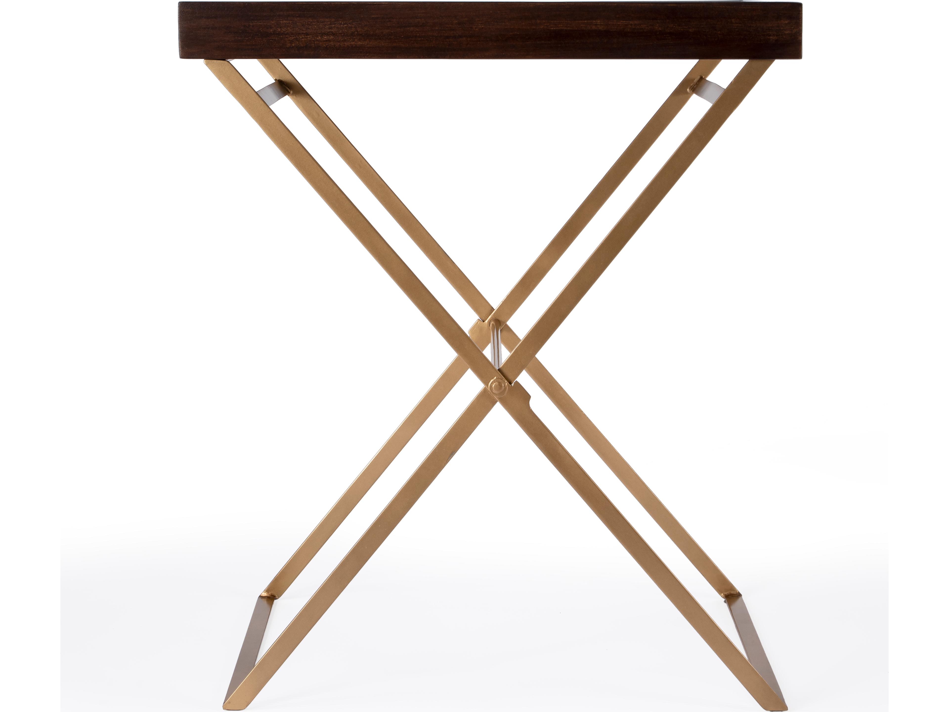 Butler Emma Rectangular Wood Metalworks End Table