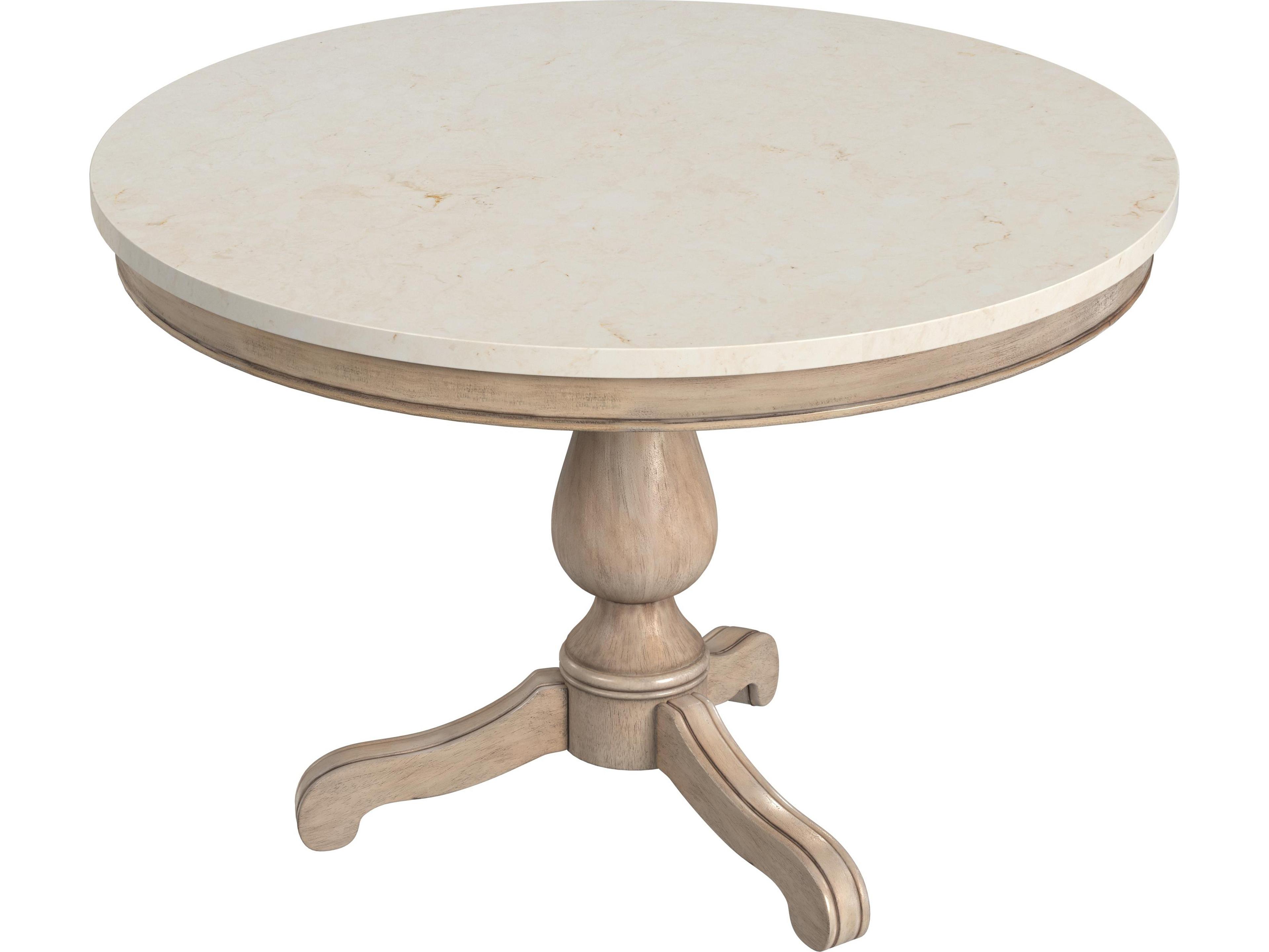 Danielle Round Marble Sandalwood Beige Dining Table