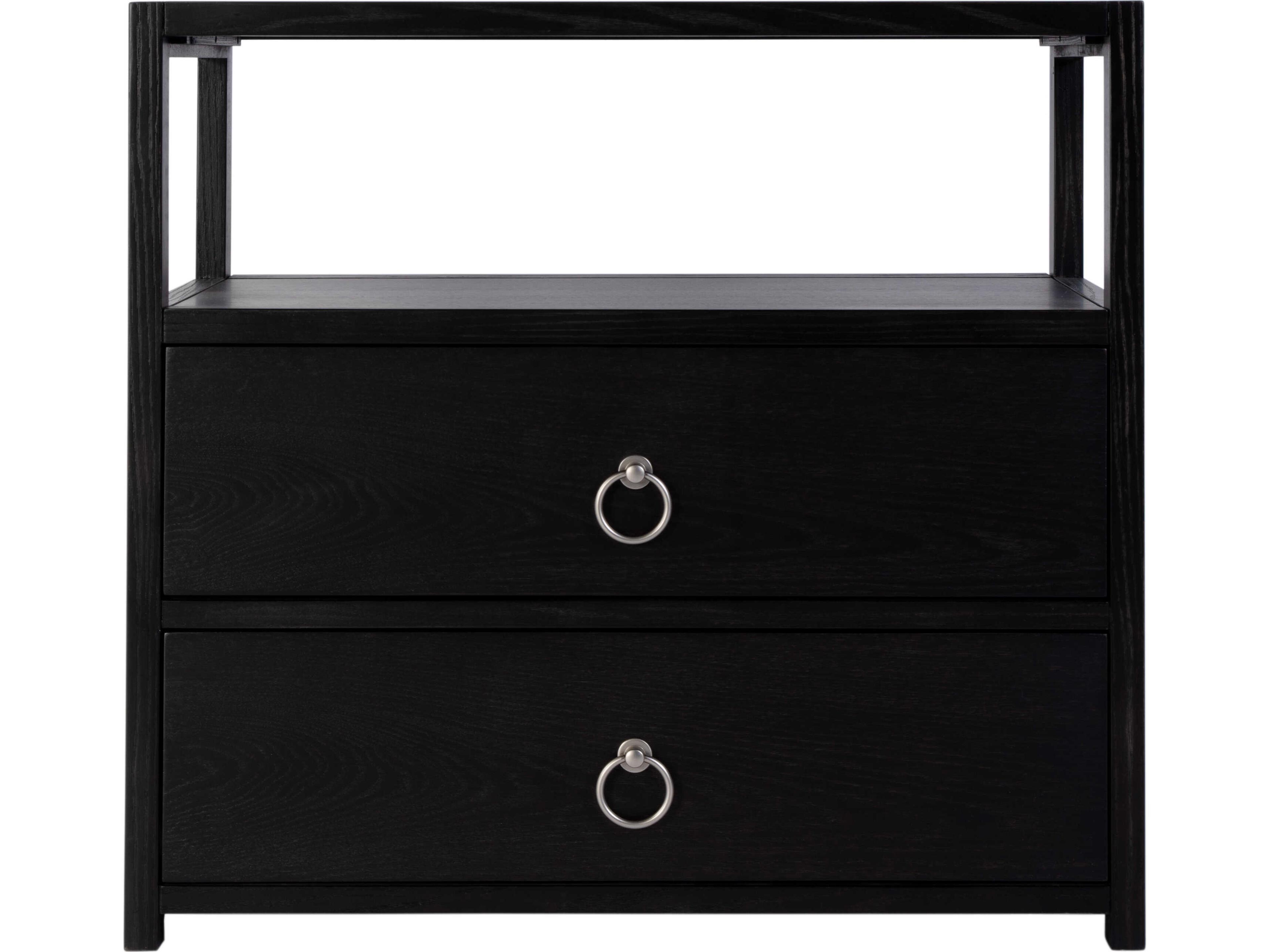 Butler Lark 2-Drawers Acacia Wood Nightstand