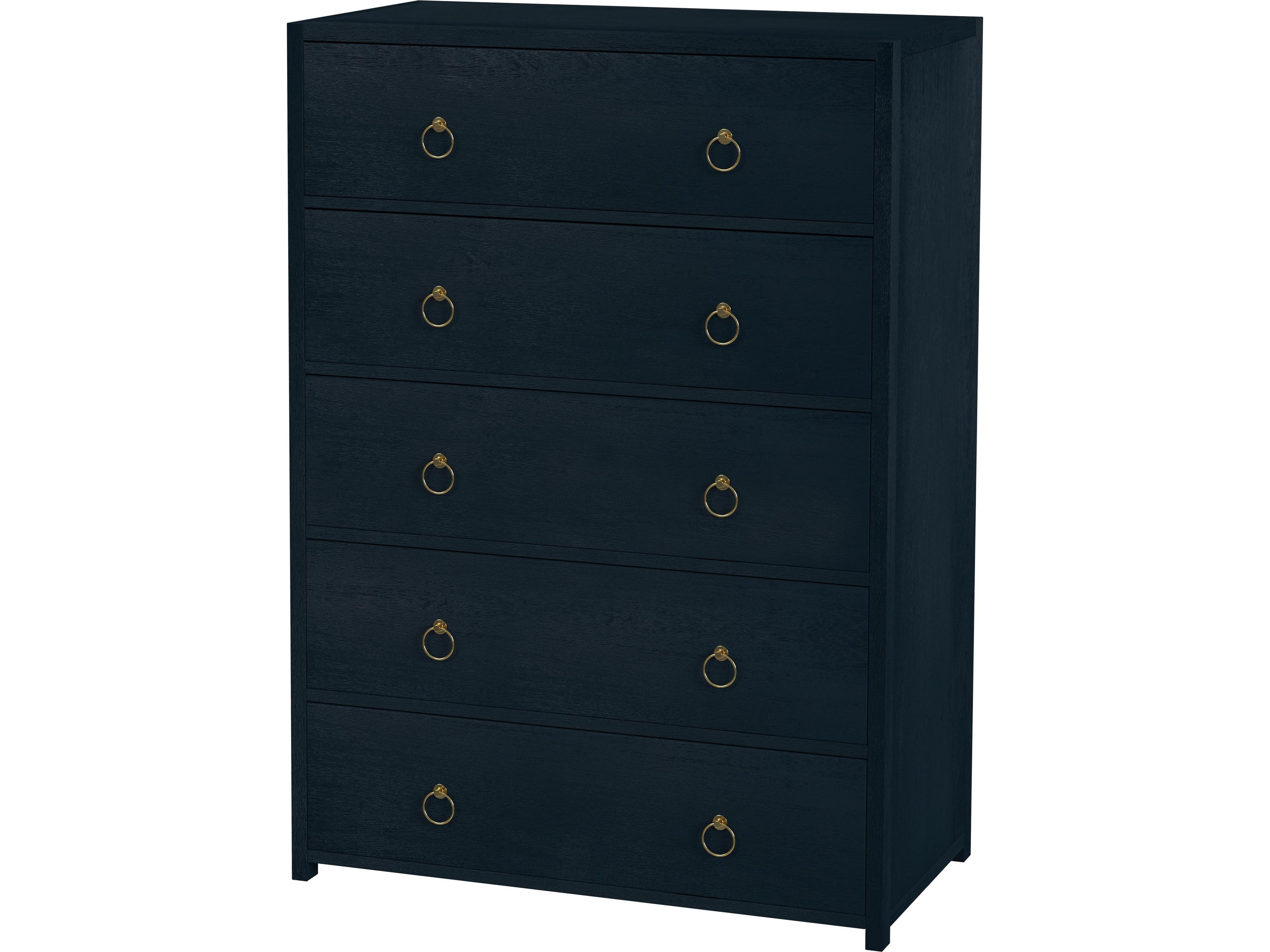 Lark 5-Drawers Acacia Wood Dresser