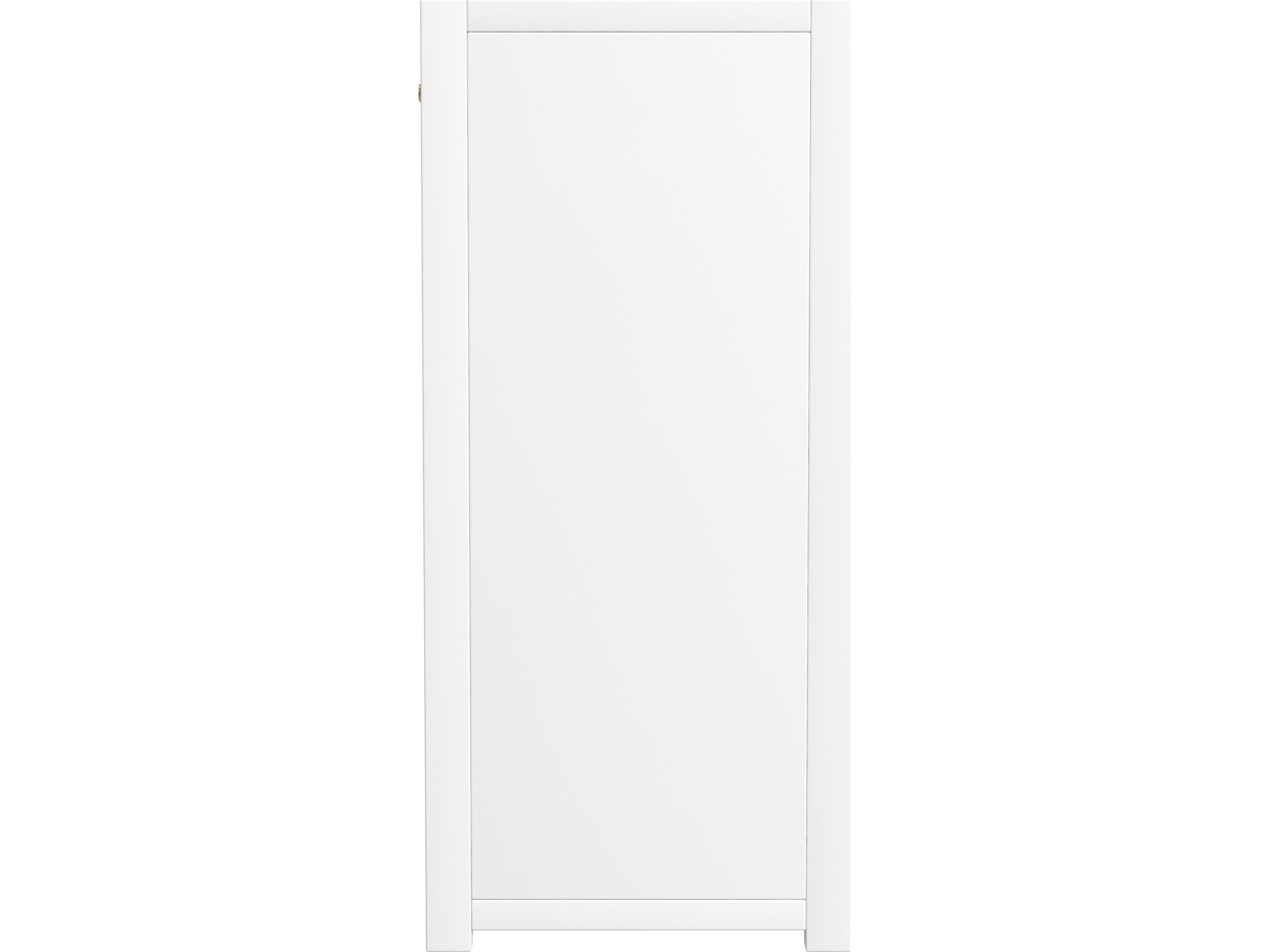 Butler Lark White Acacia Wood Accent Cabinet