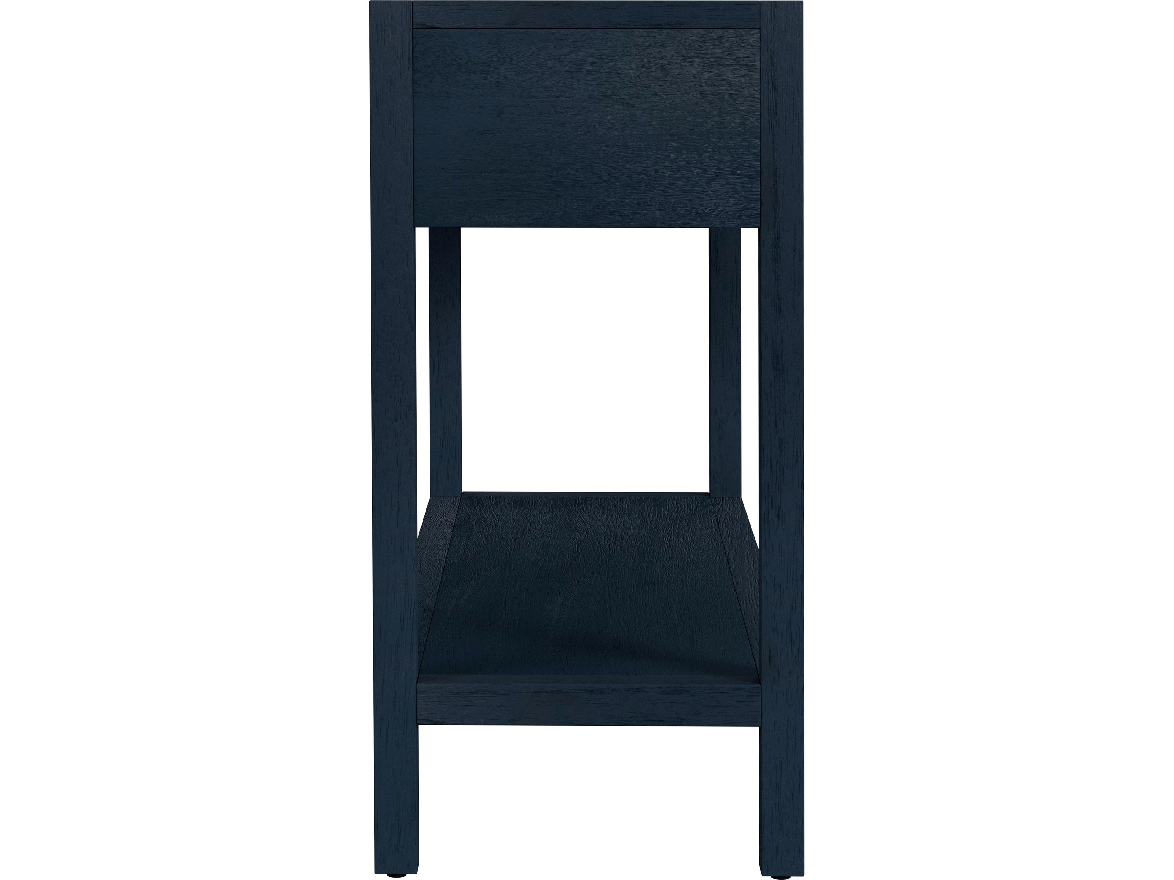 Butler Lark Rectangular Wood Navy Blue Console Table