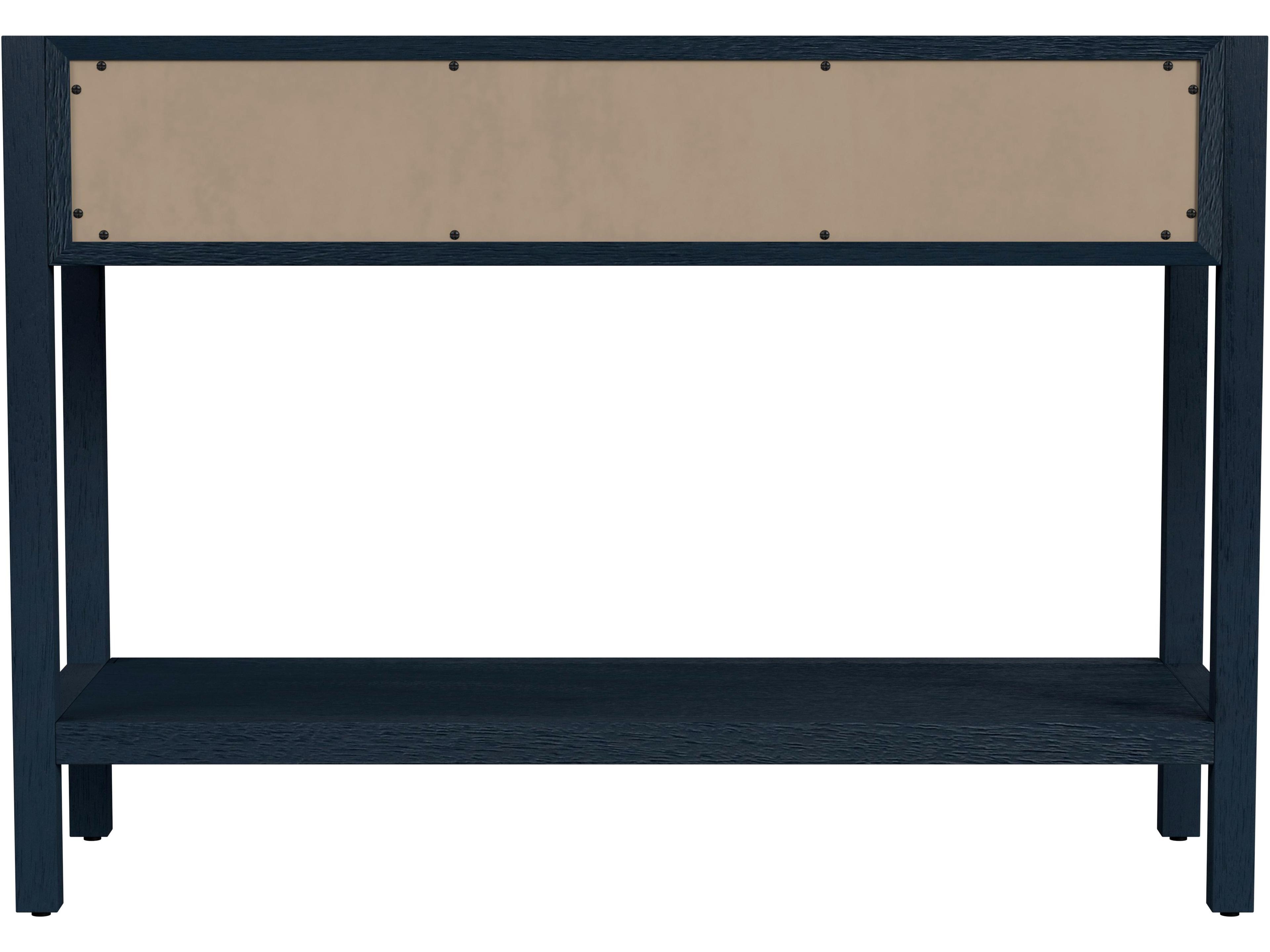 Butler Lark Rectangular Wood Navy Blue Console Table