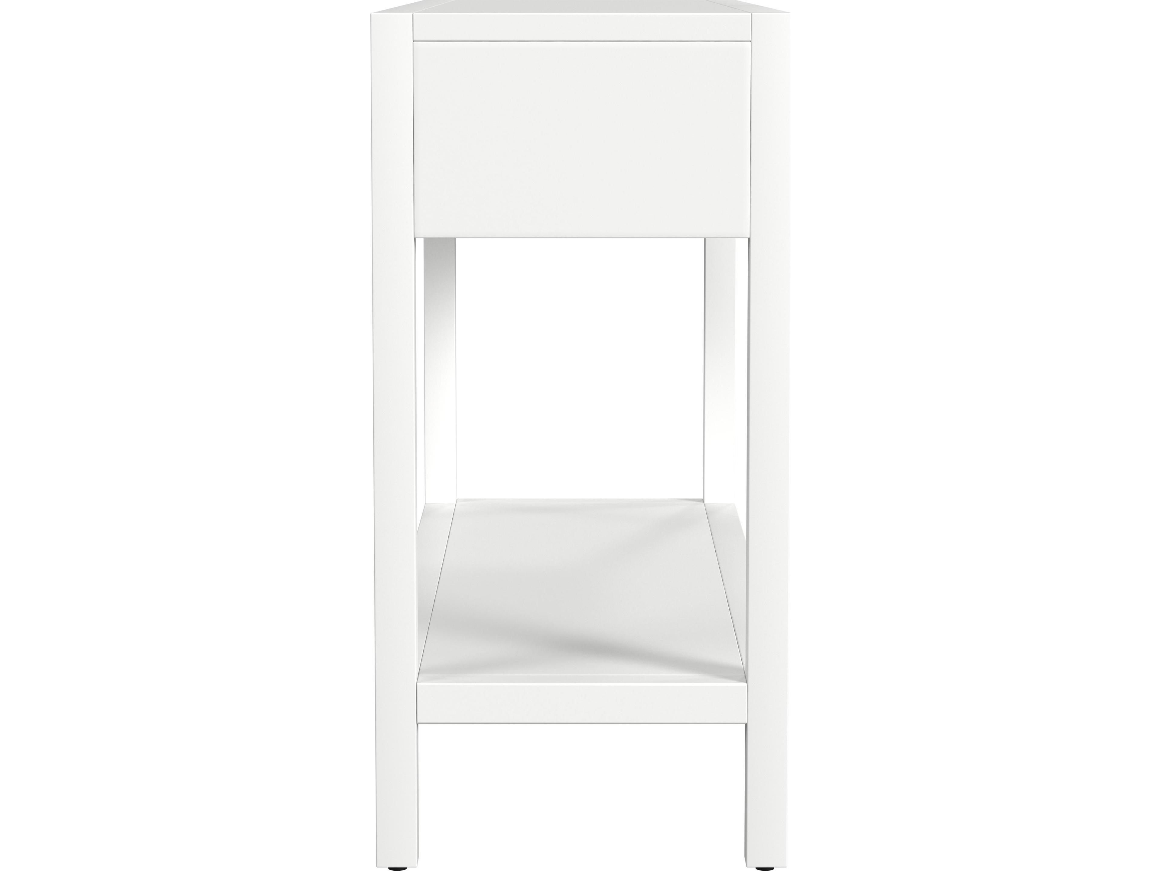 Butler Lark Rectangular Wood White Console Table