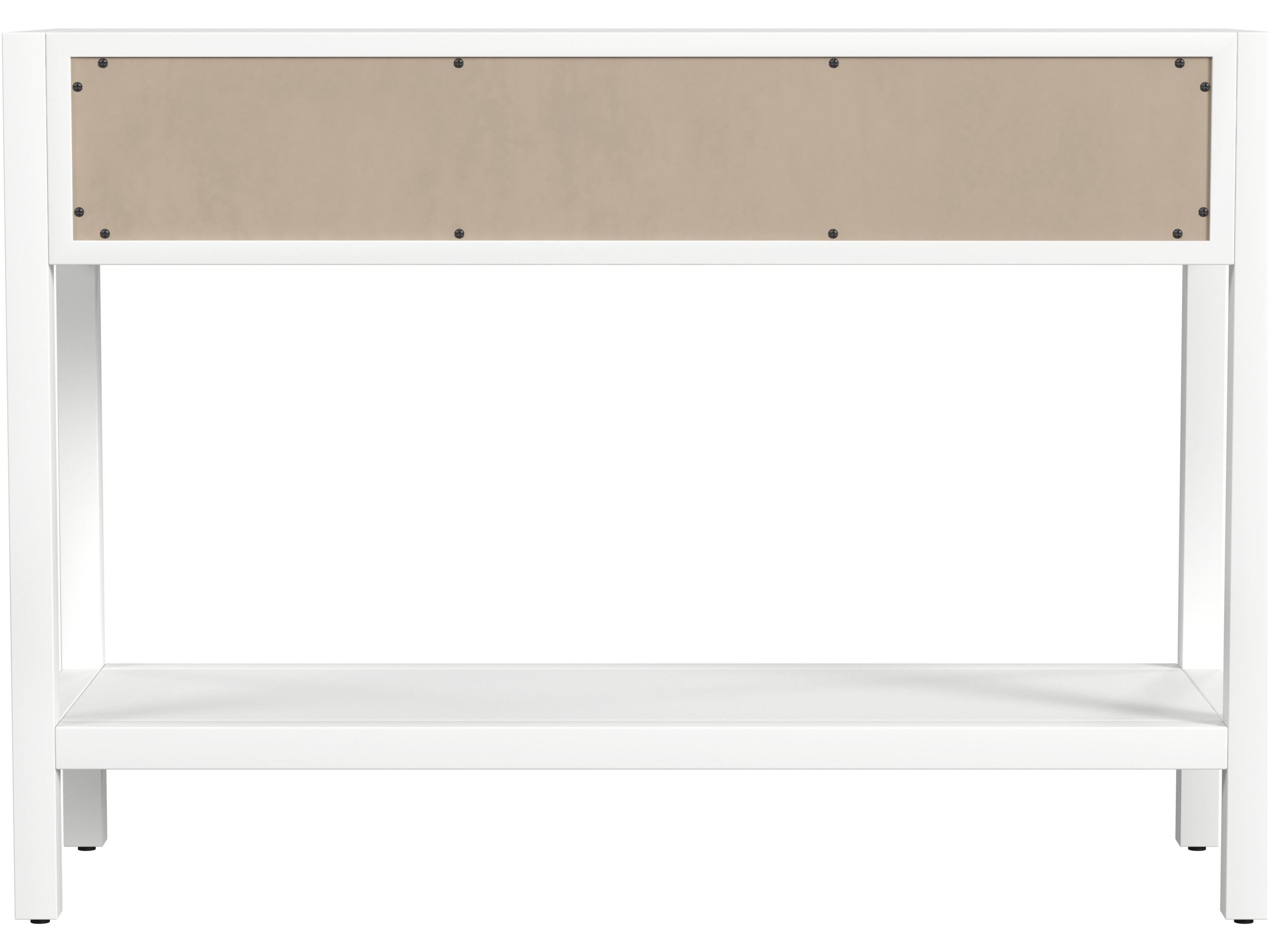 Butler Lark Rectangular Wood White Console Table