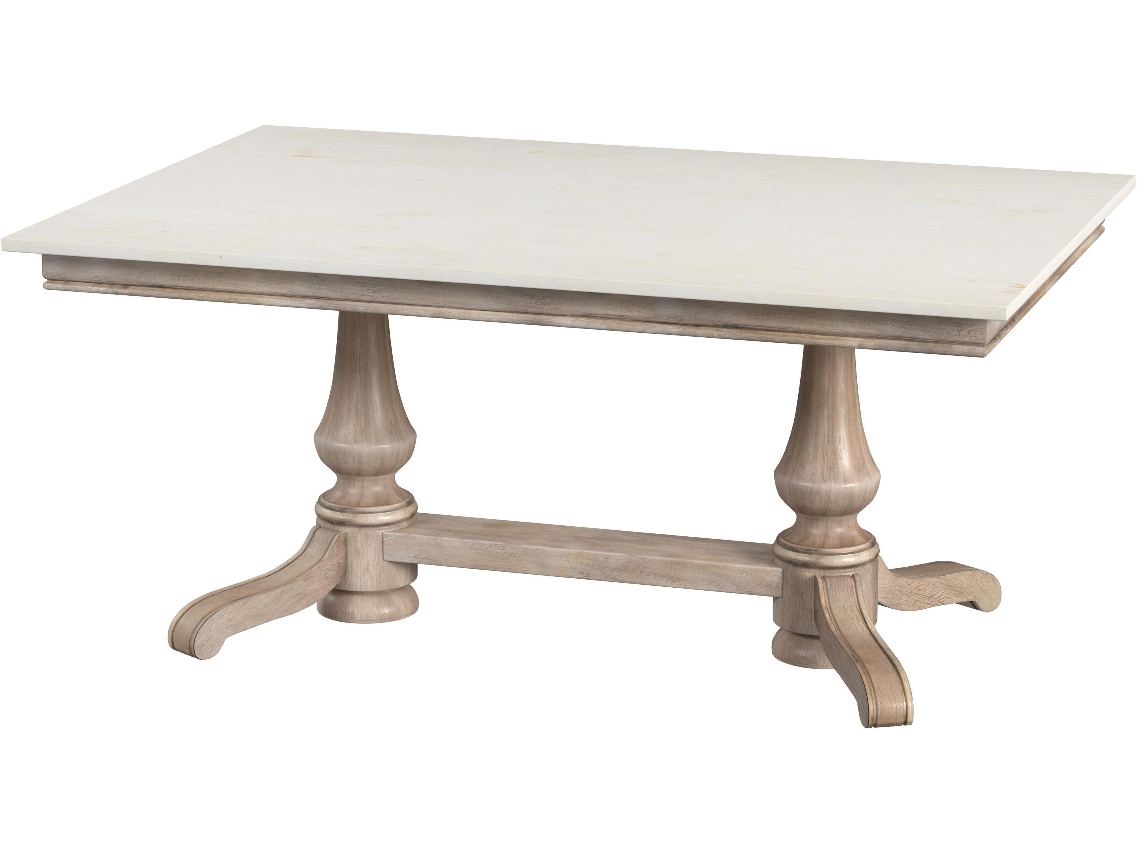 Danielle Rectangular Marble Sandalwood Beige Dining Table