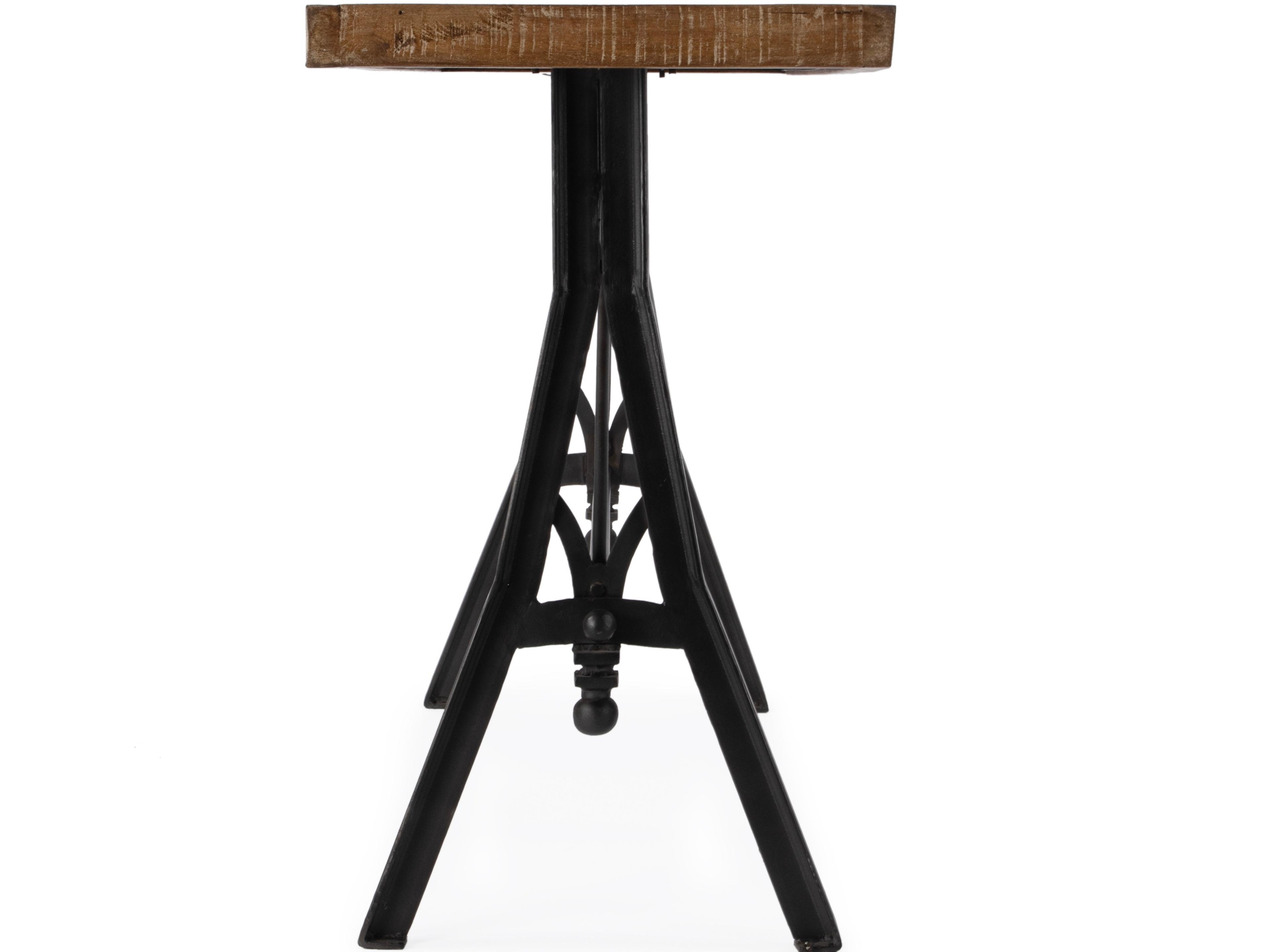 Butler Croyden Rectangular Wood Industrial Chic Console Table