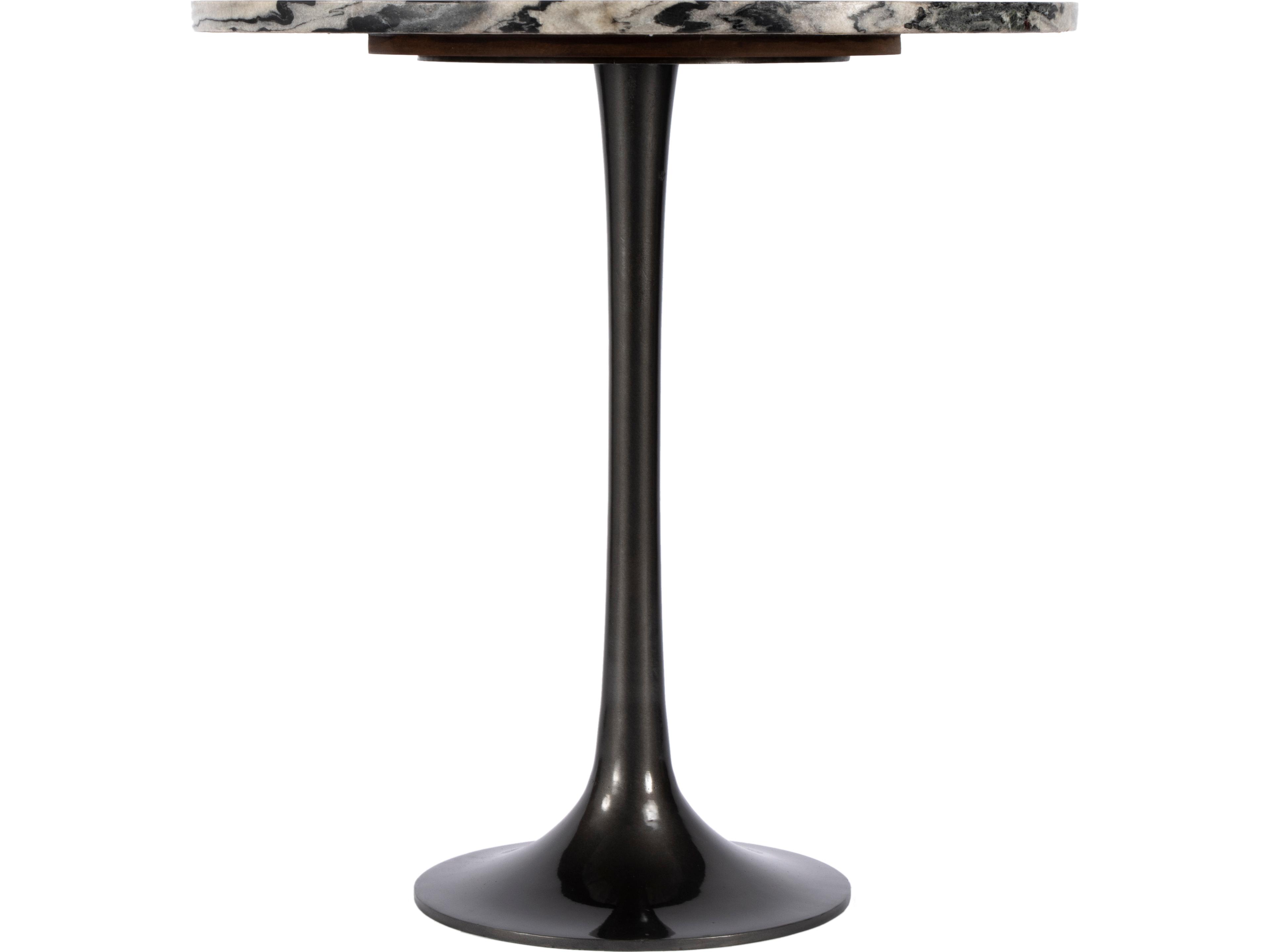 Butler Paxton Round Metal & Marble End Table