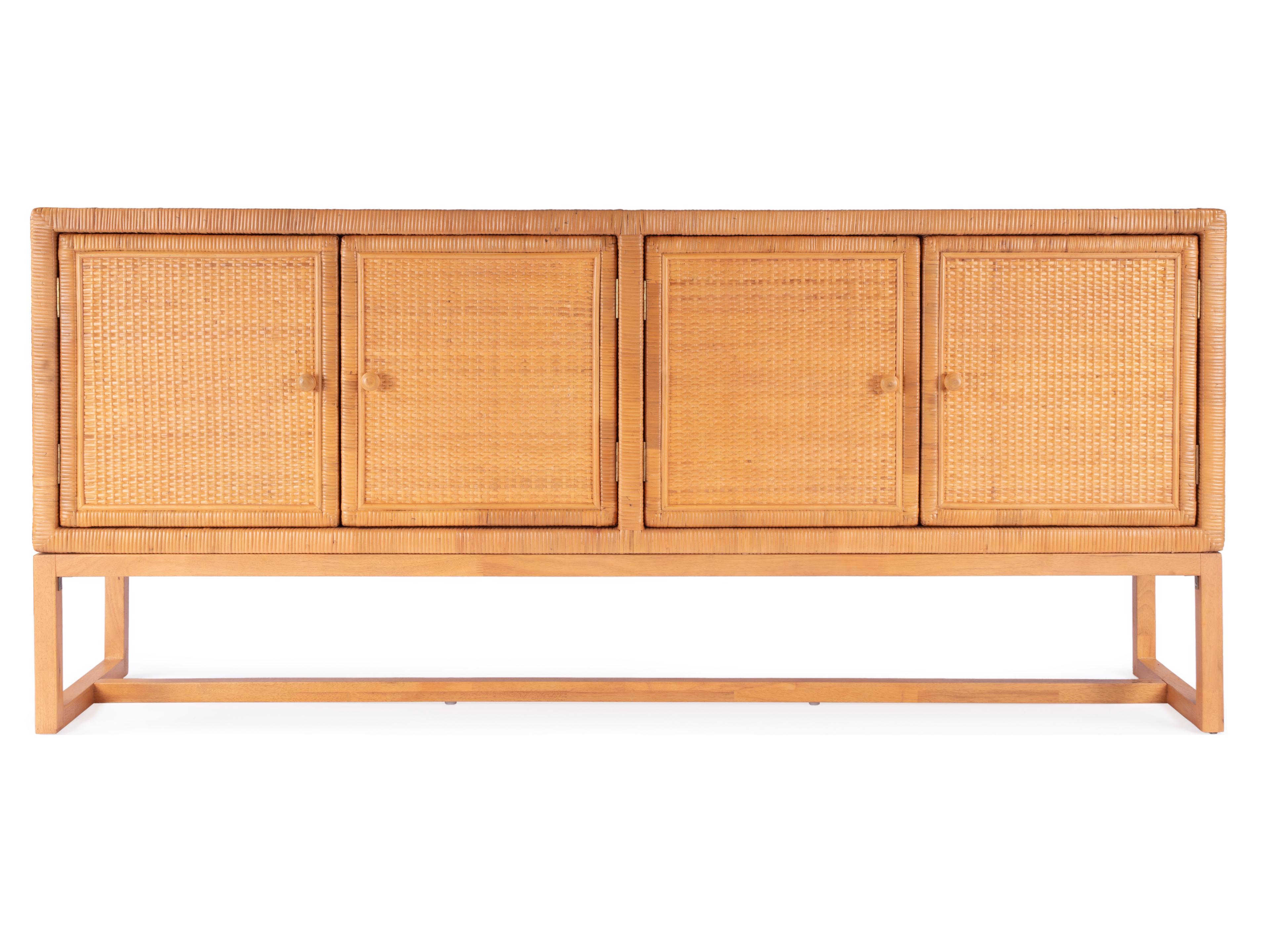 Butler Captiva 76" Rubberwood Natural Rattan Sideboard
