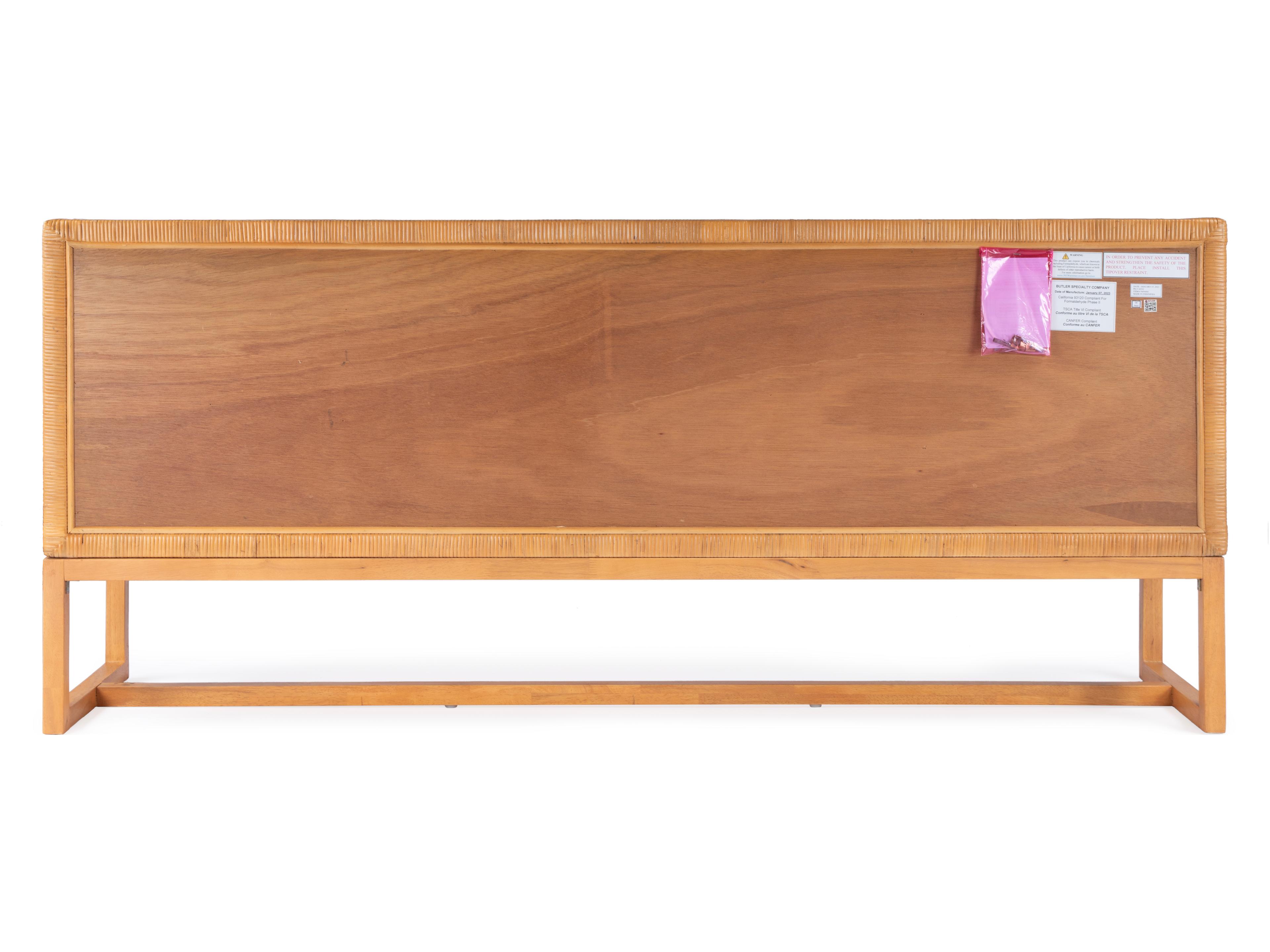 Butler Captiva 76" Rubberwood Natural Rattan Sideboard