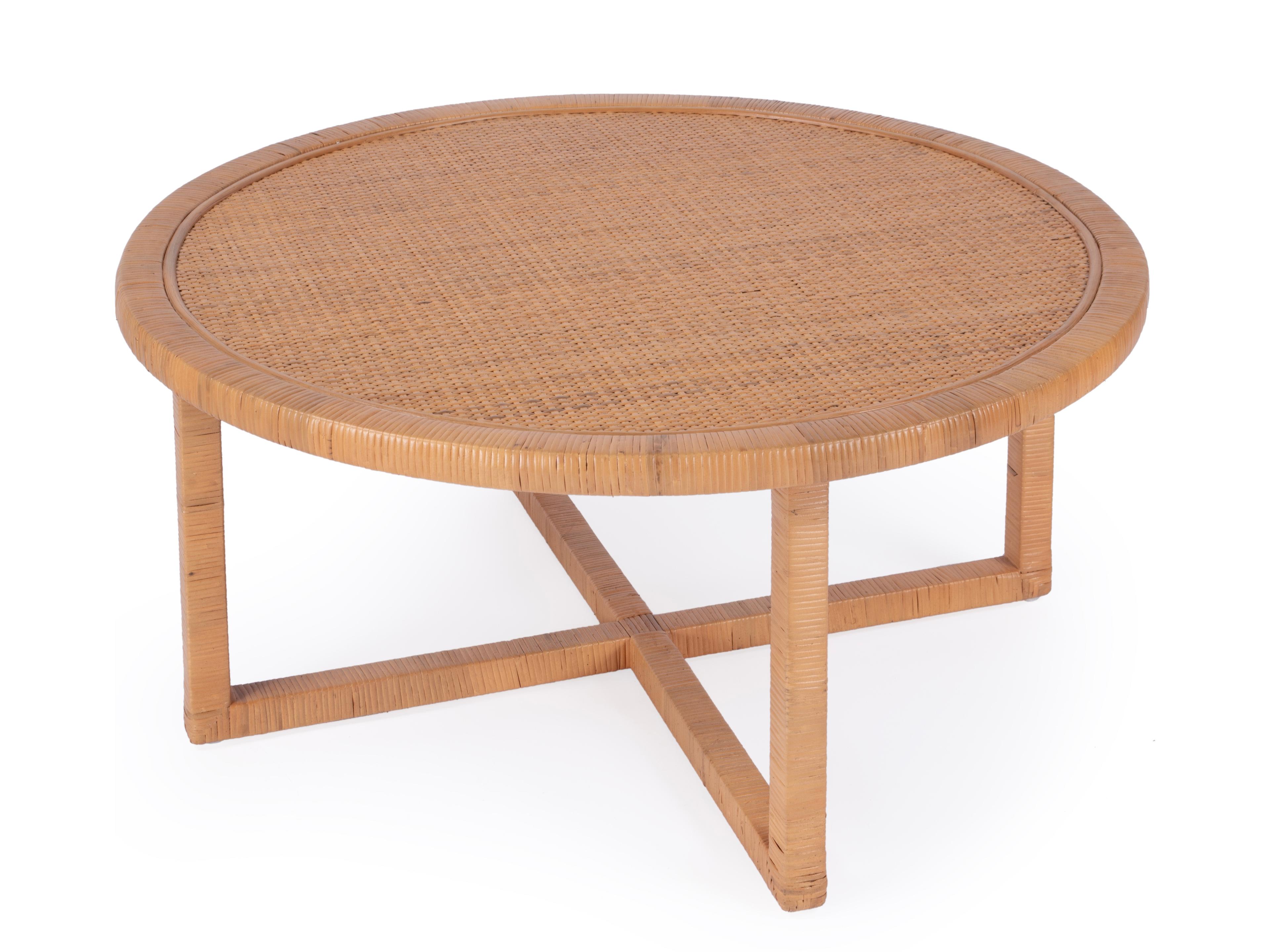 Captiva Round Natural Rattan Coffee Table