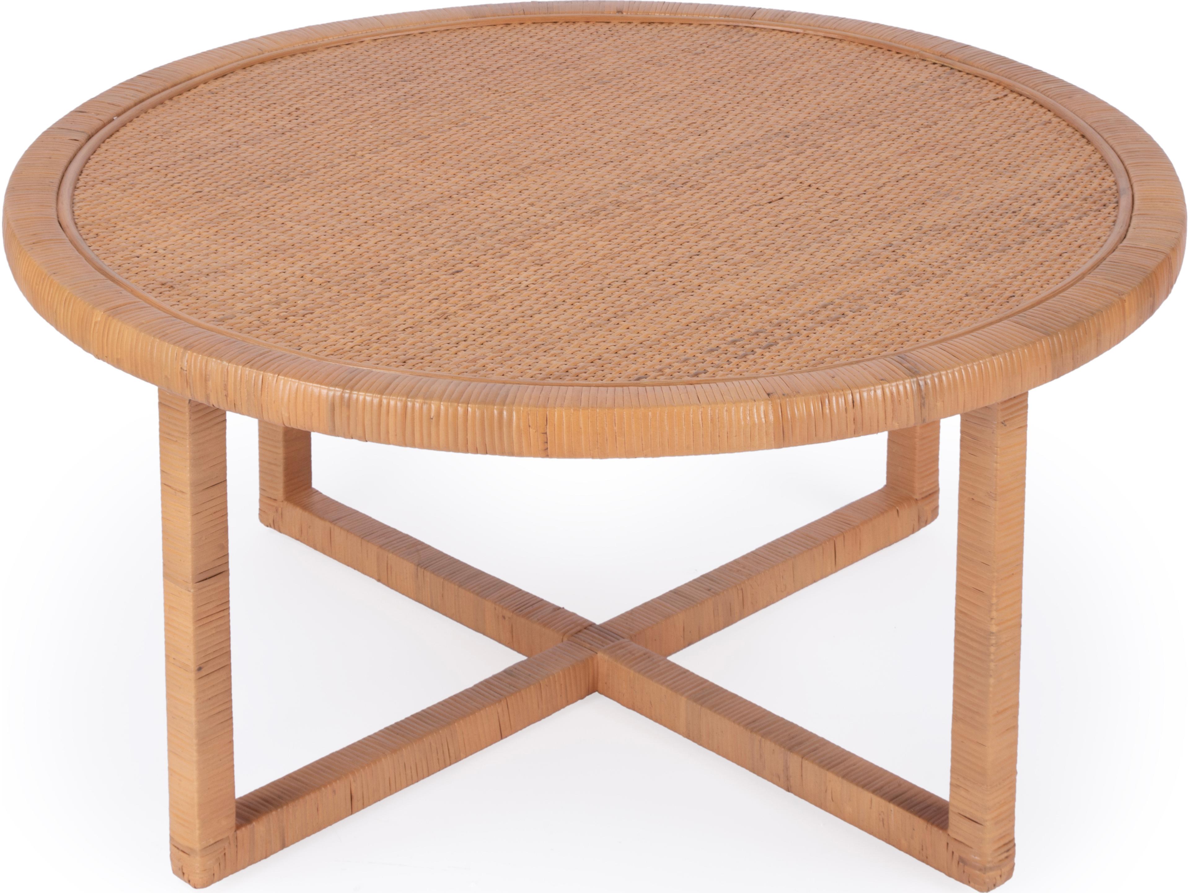 Butler Captiva Round Natural Rattan Coffee Table