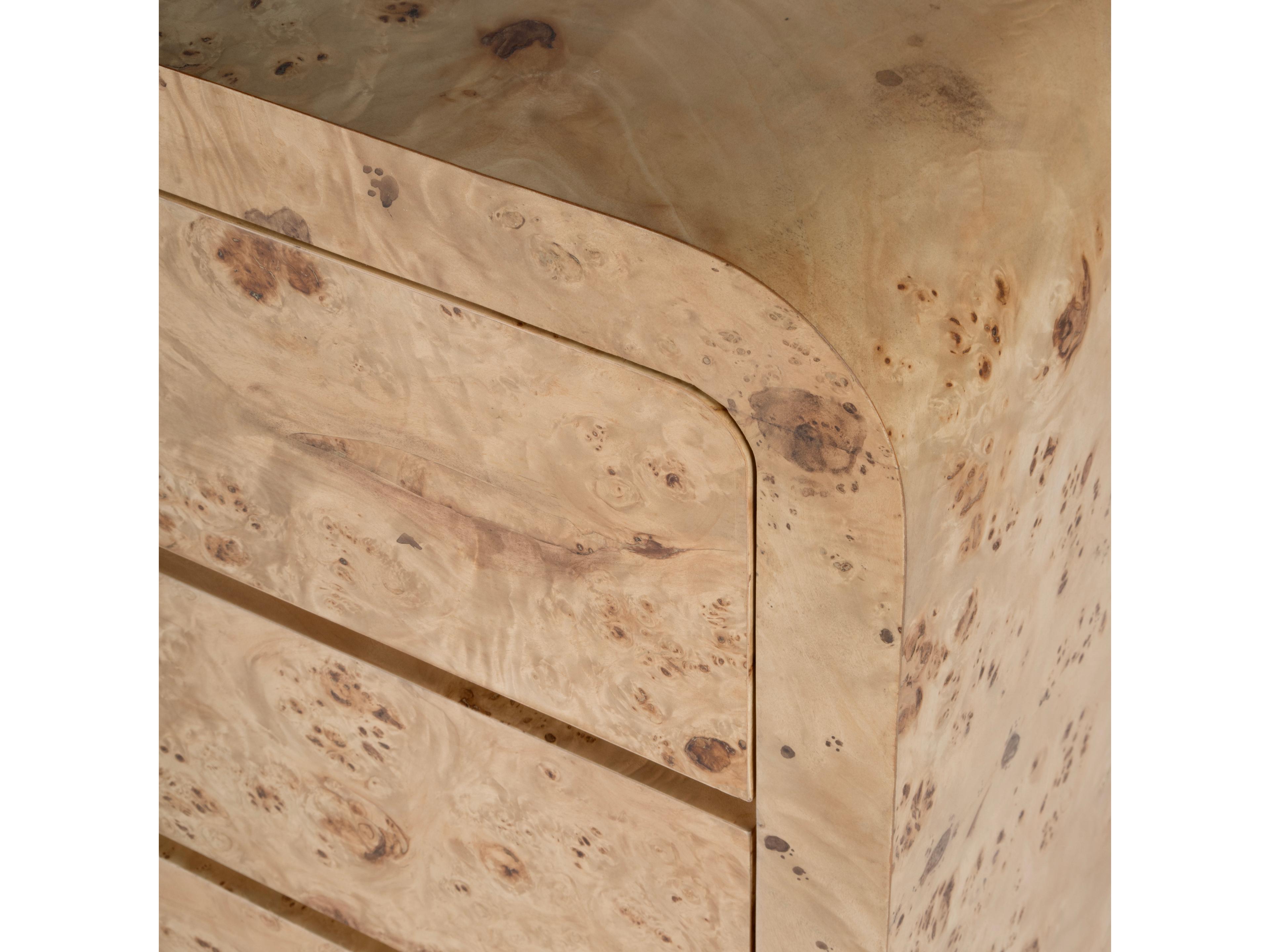 Butler Cora 3-Drawers Brown Rubberwood Dresser