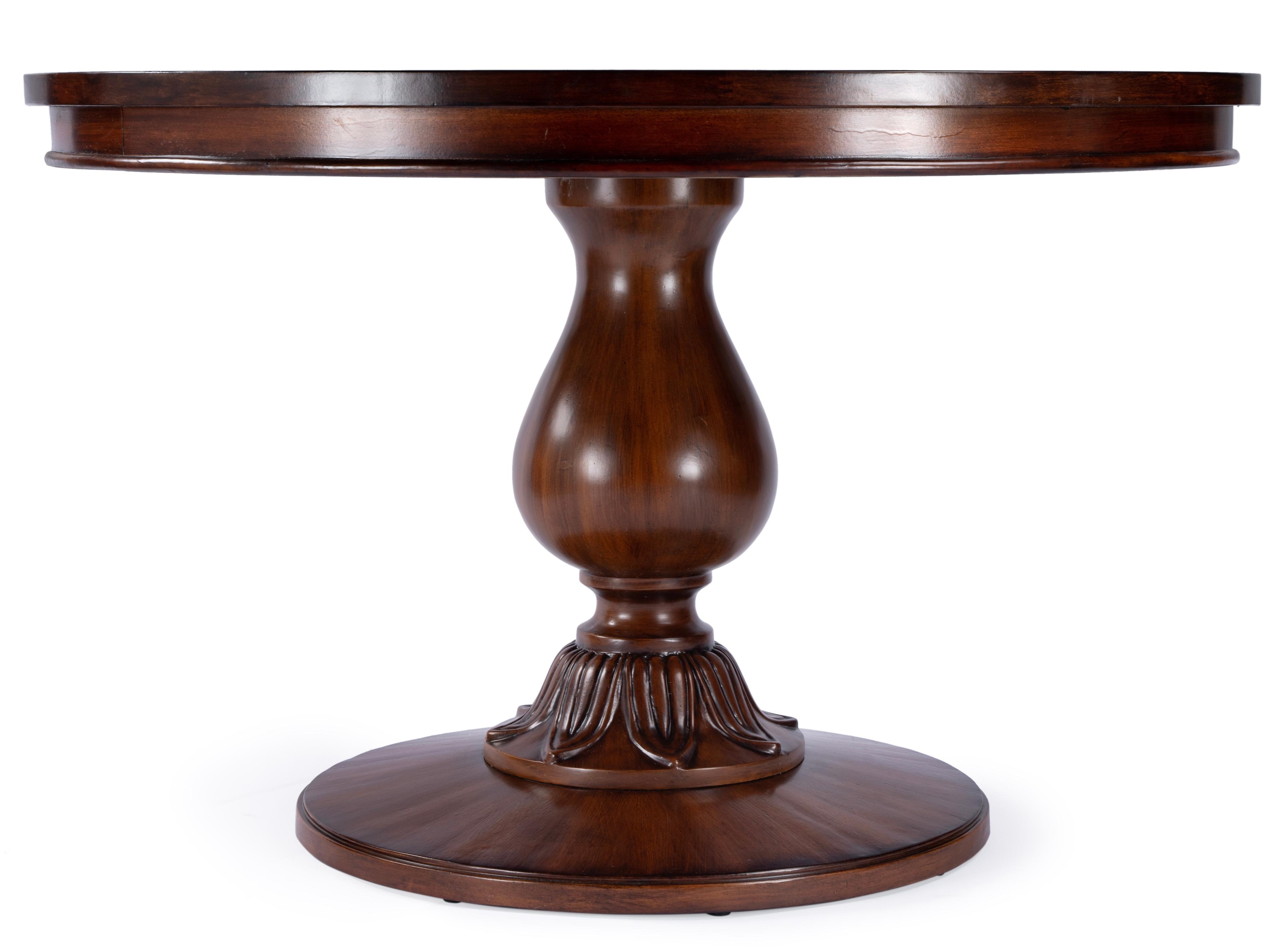 Butler Evie Round Wood Antique Cherry Dining Table