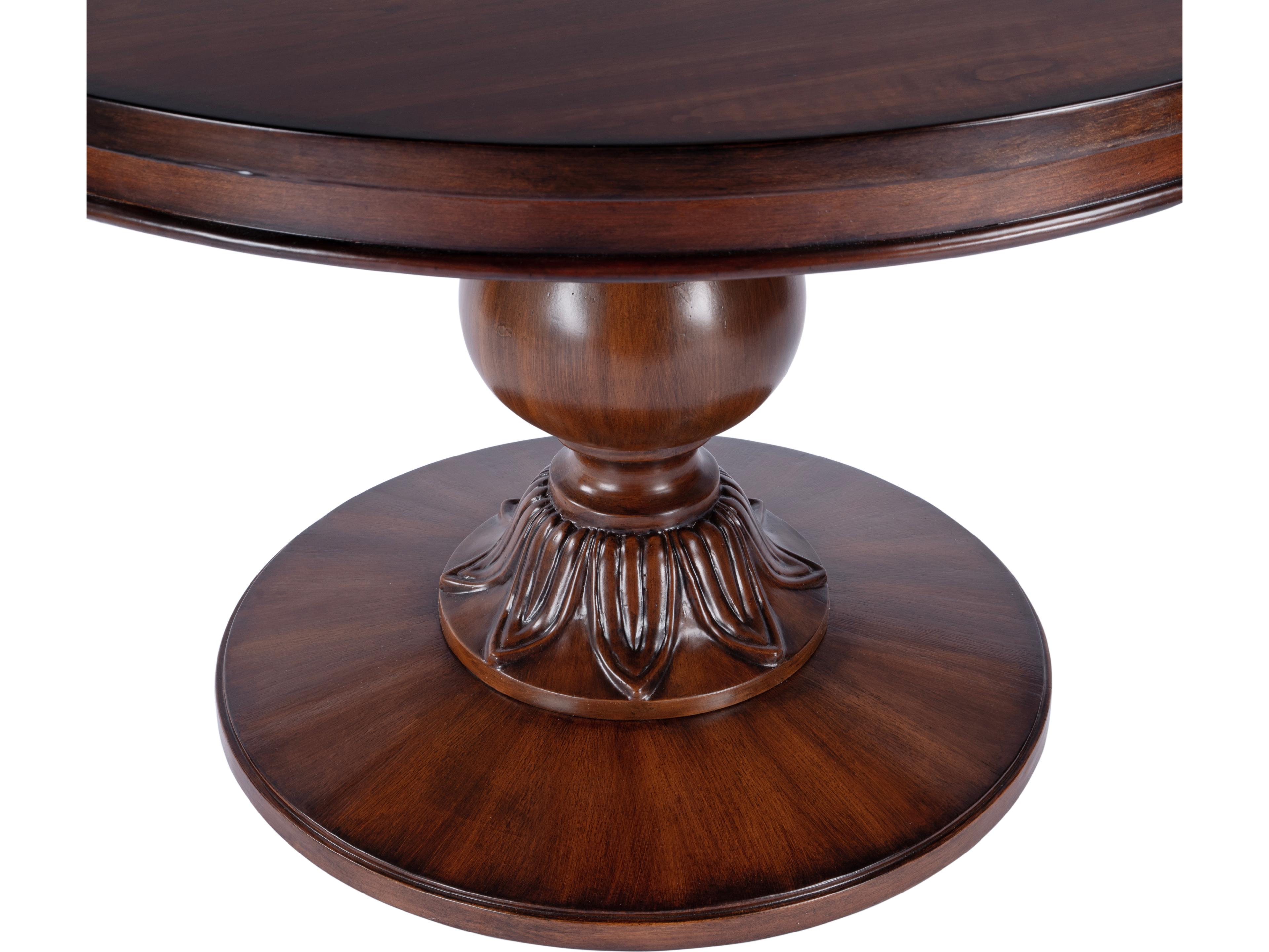 Butler Evie Round Wood Antique Cherry Dining Table