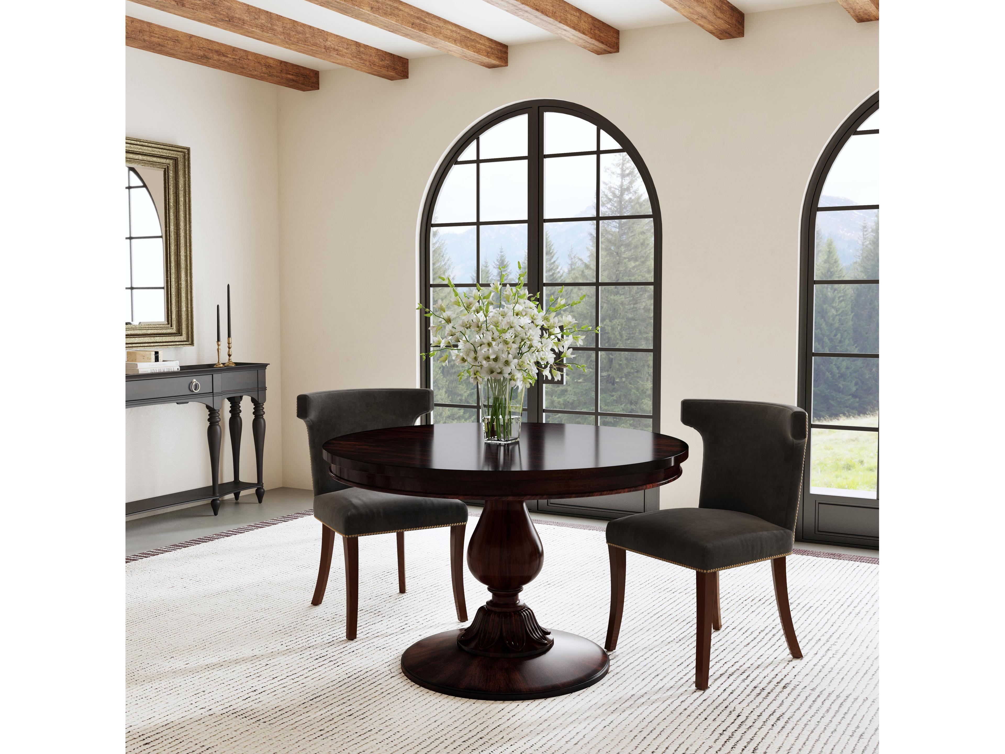 Butler Evie Round Wood Cherry Dining Table