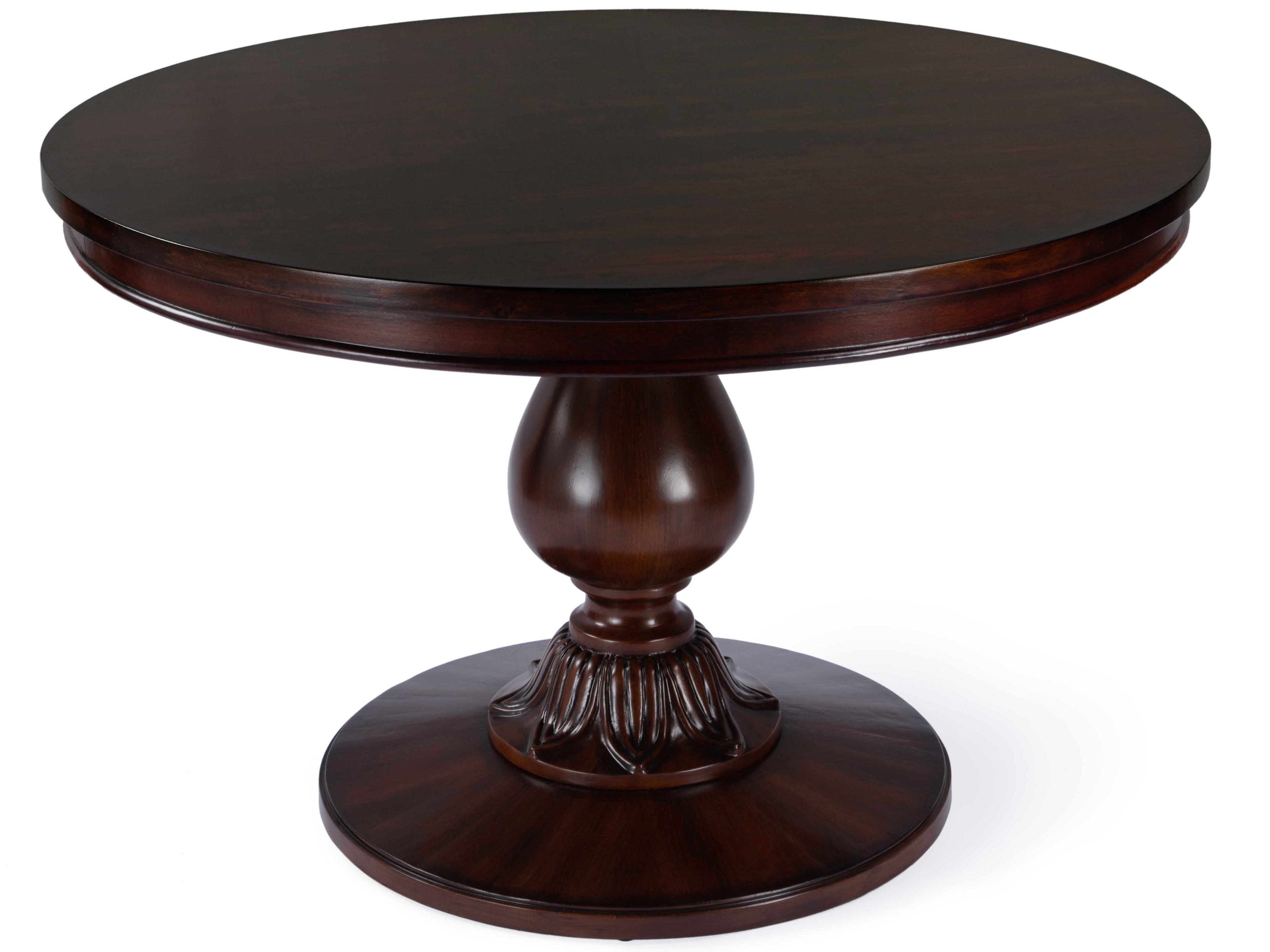 Evie Round Wood Cherry Dining Table