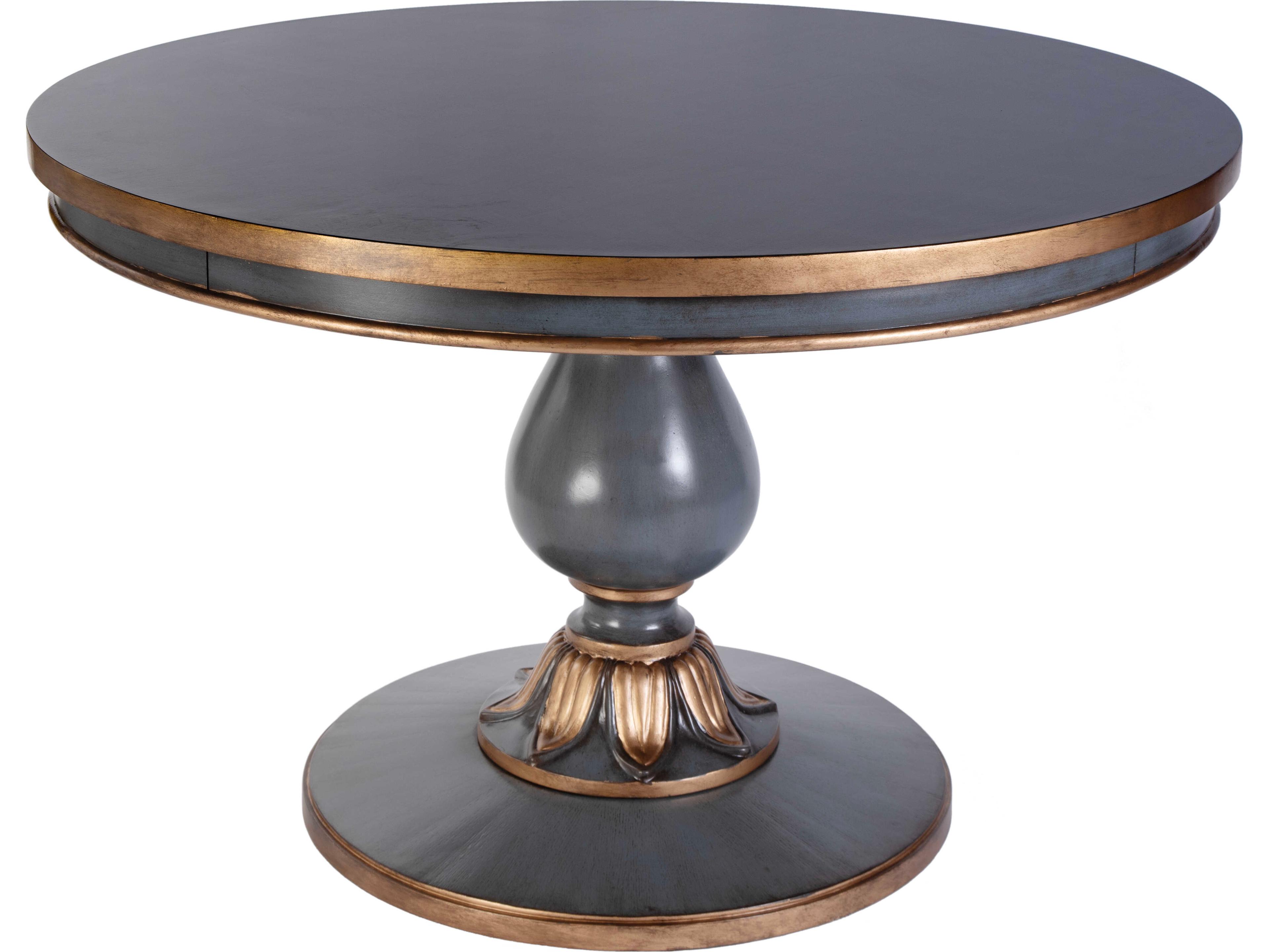 Butler Evie Round Wood Pastel Blue Dining Table