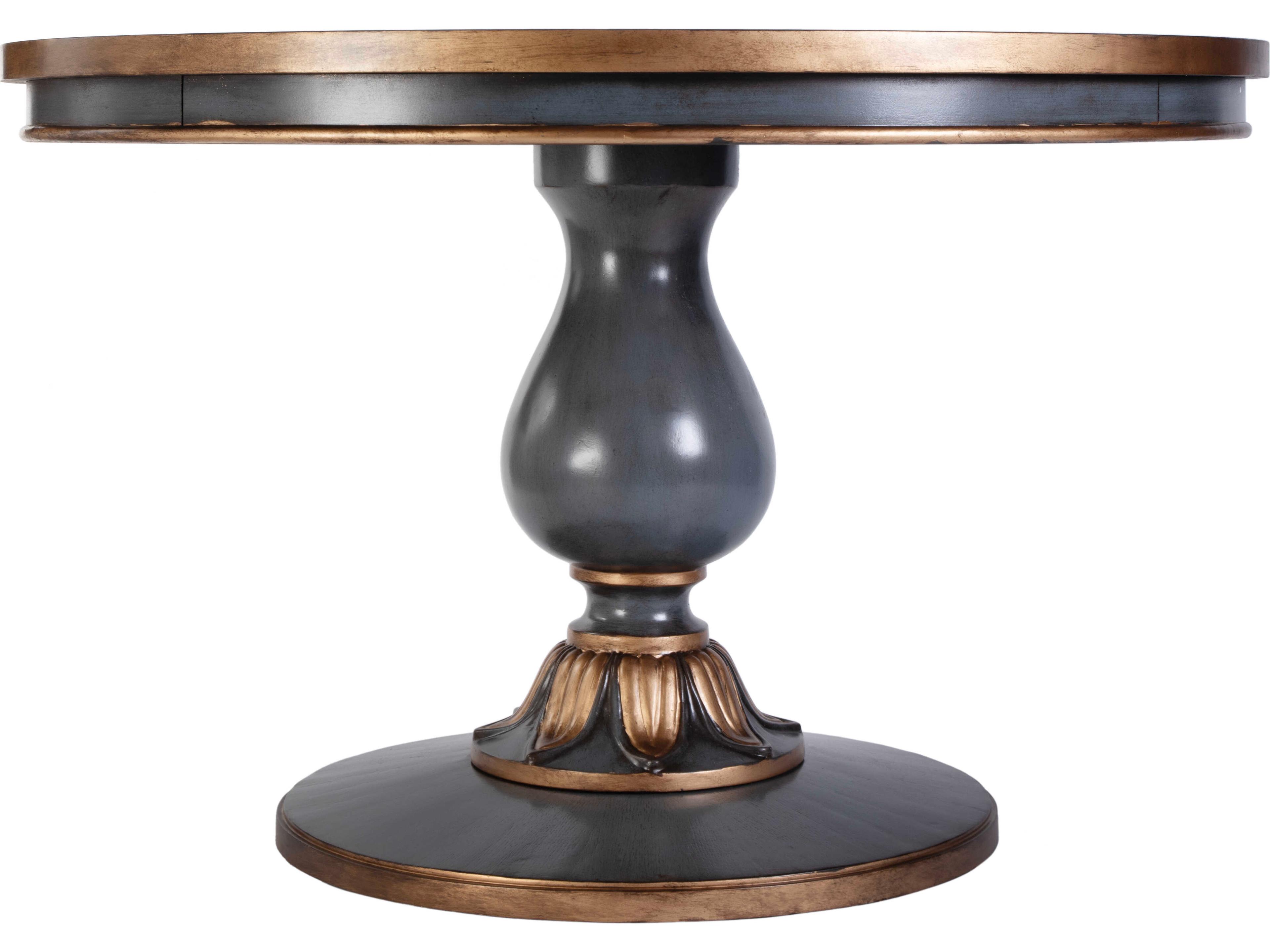 Butler Evie Round Wood Pastel Blue Dining Table