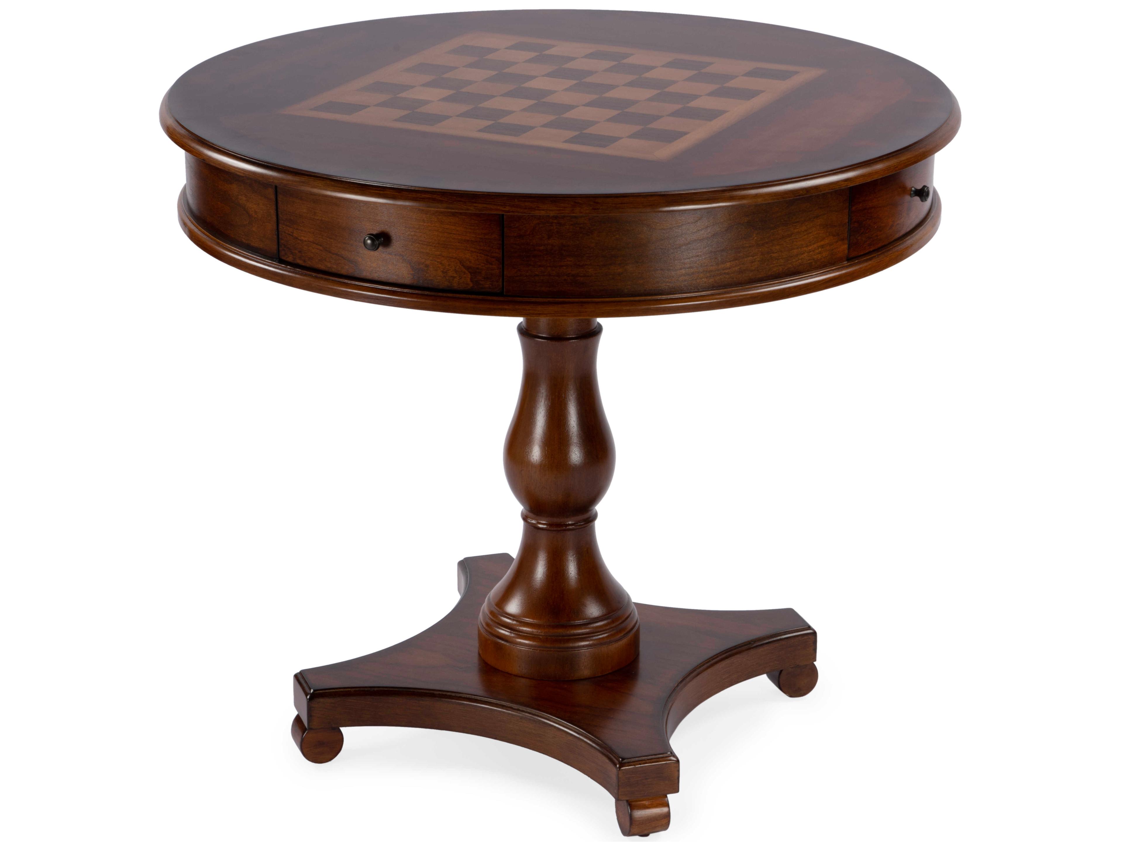 Fredrik Brown Poplar Wood Antique Cherry Game Table