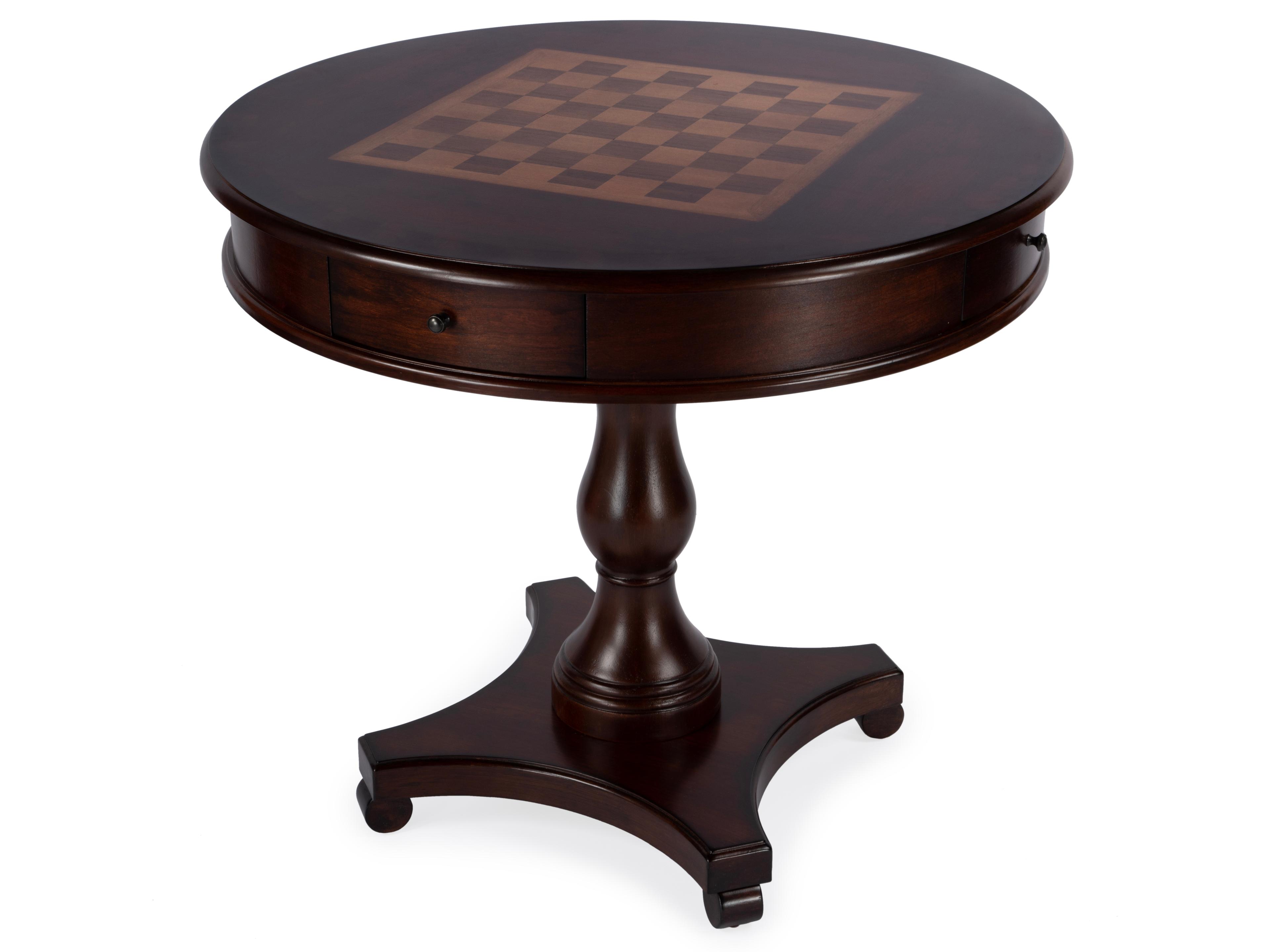 Fredrik Brown Poplar Wood Cherry Game Table