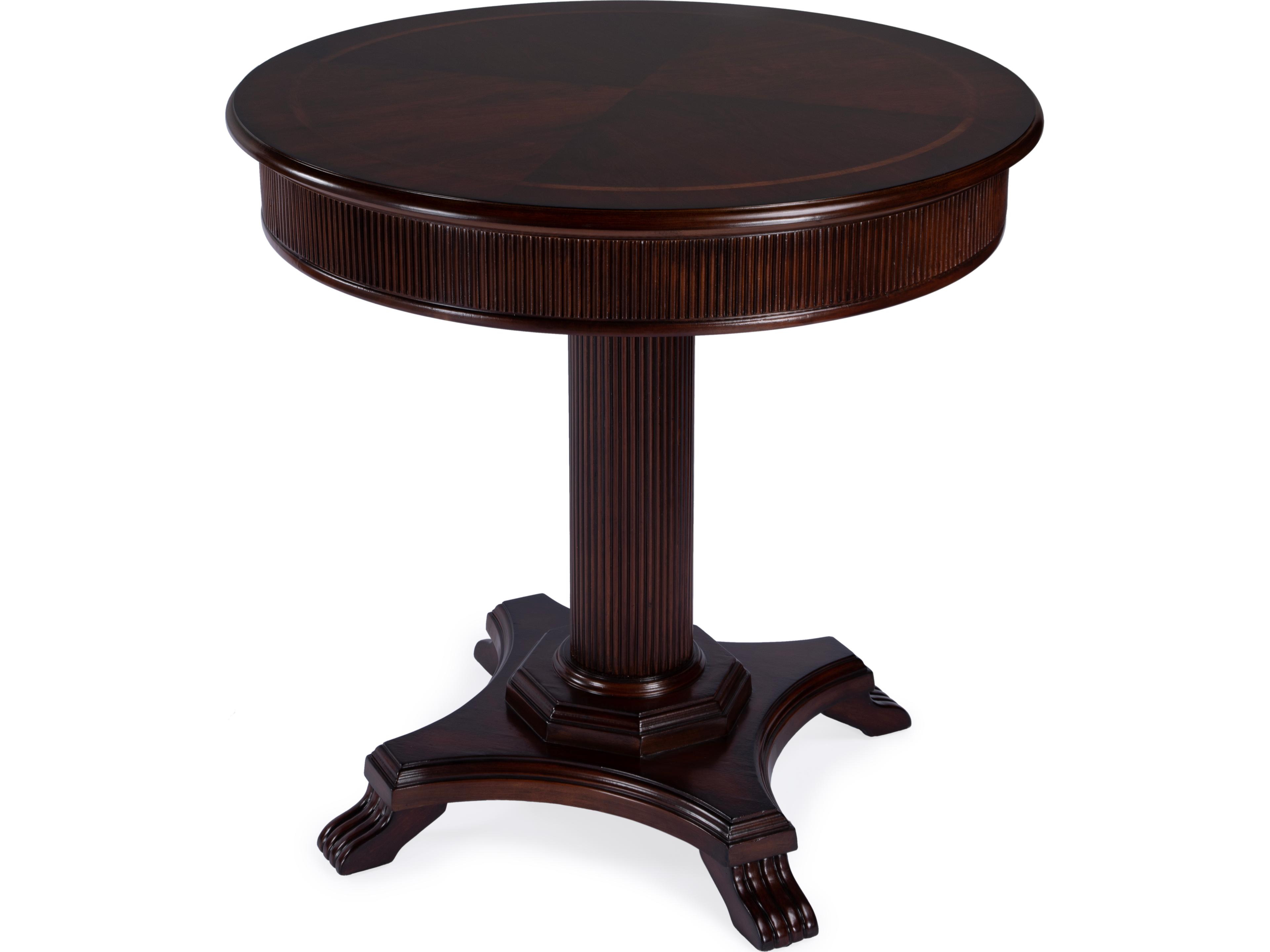 Ellsworth Round Wood Cherry End Table