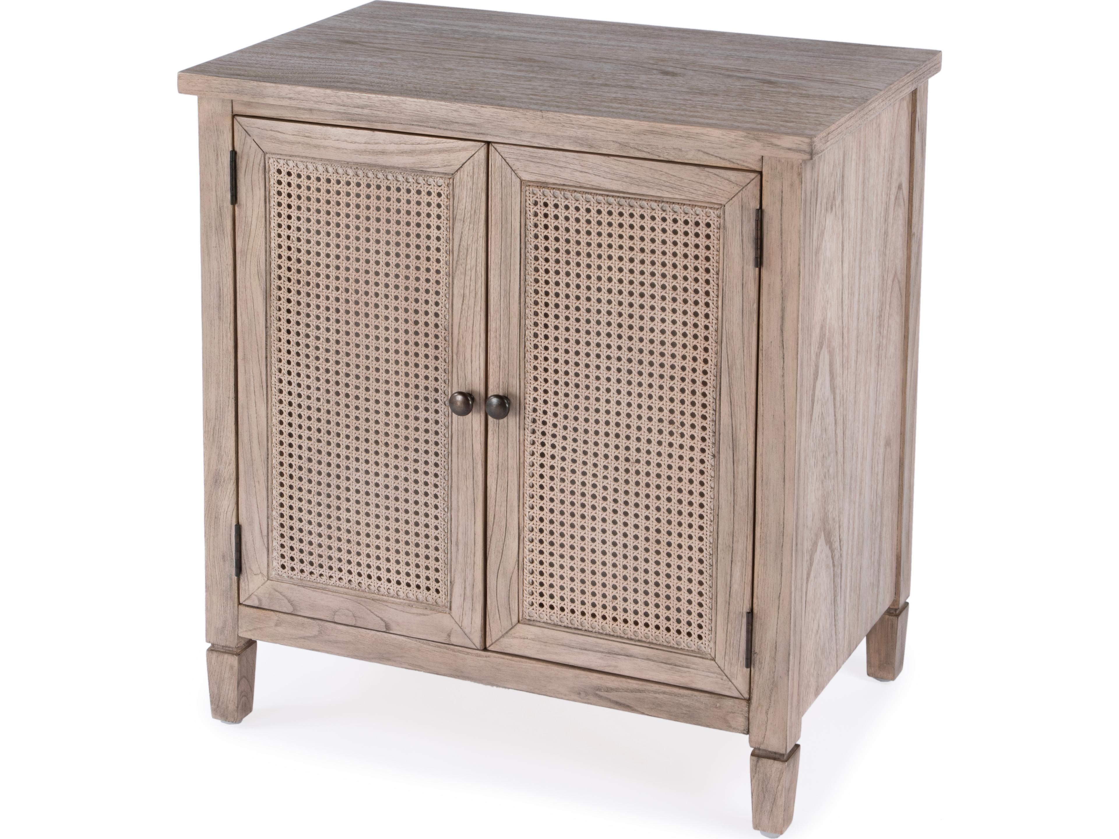 Flagstaff Desert Sand Natural Mindi Wood Accent Cabinet