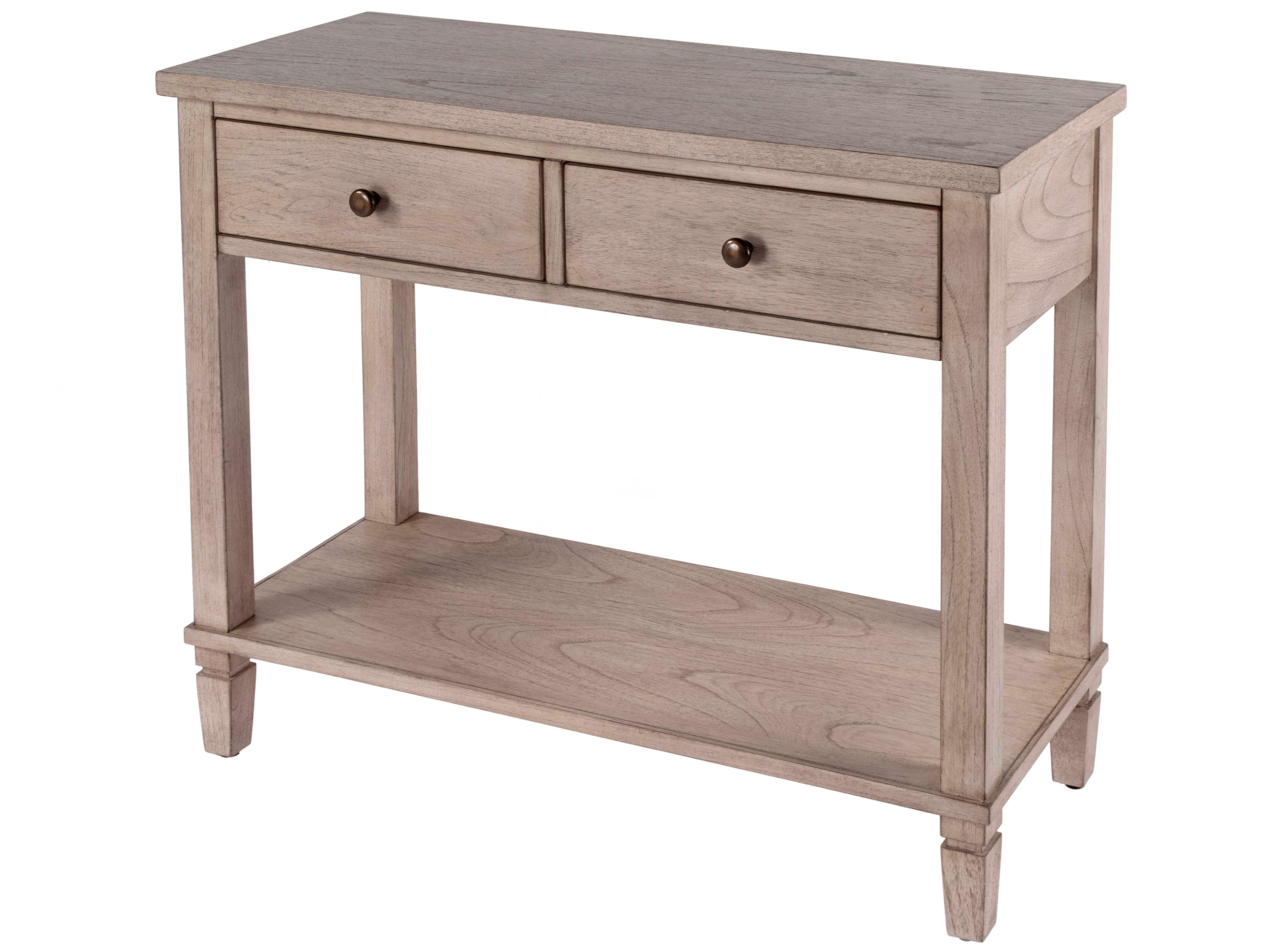 Flagstaff Rectangular Wood Desert Sand Console Table