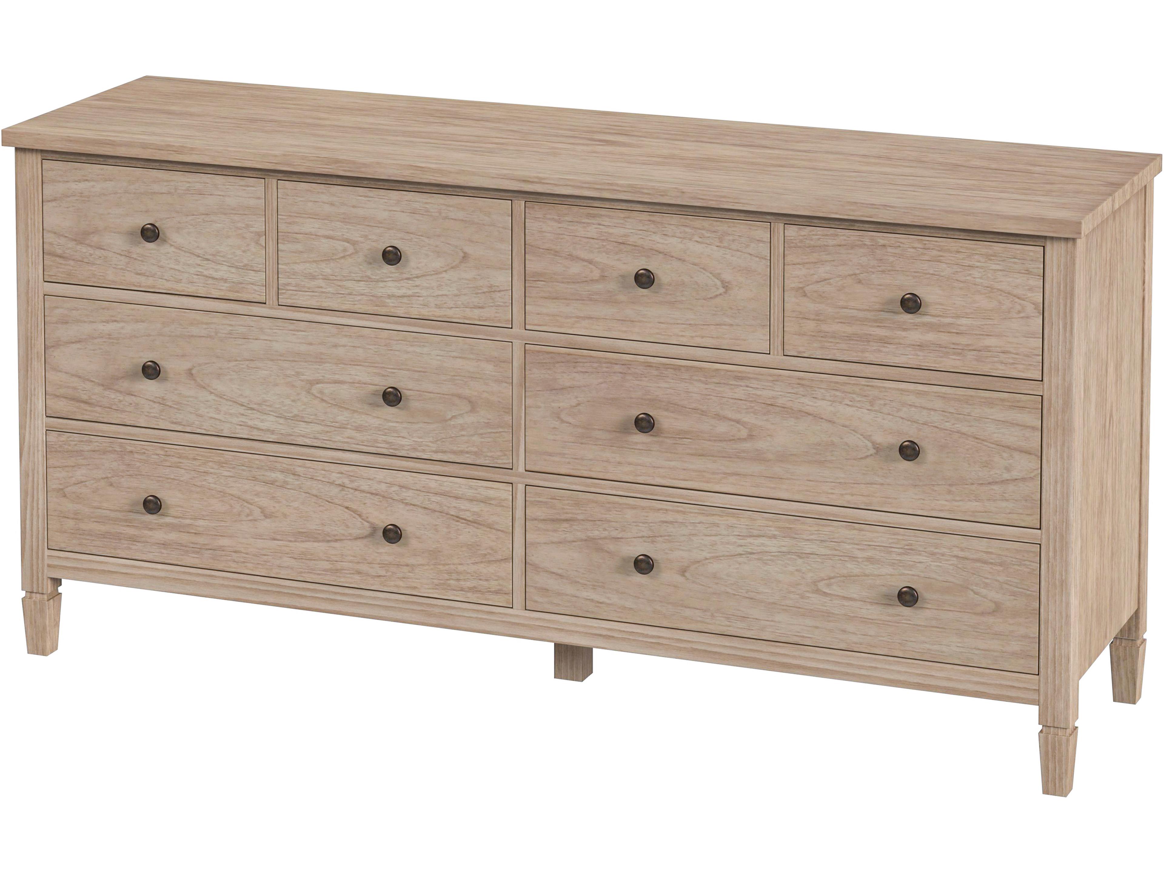 Flagstaff Natural Mindi Wood Double Dresser