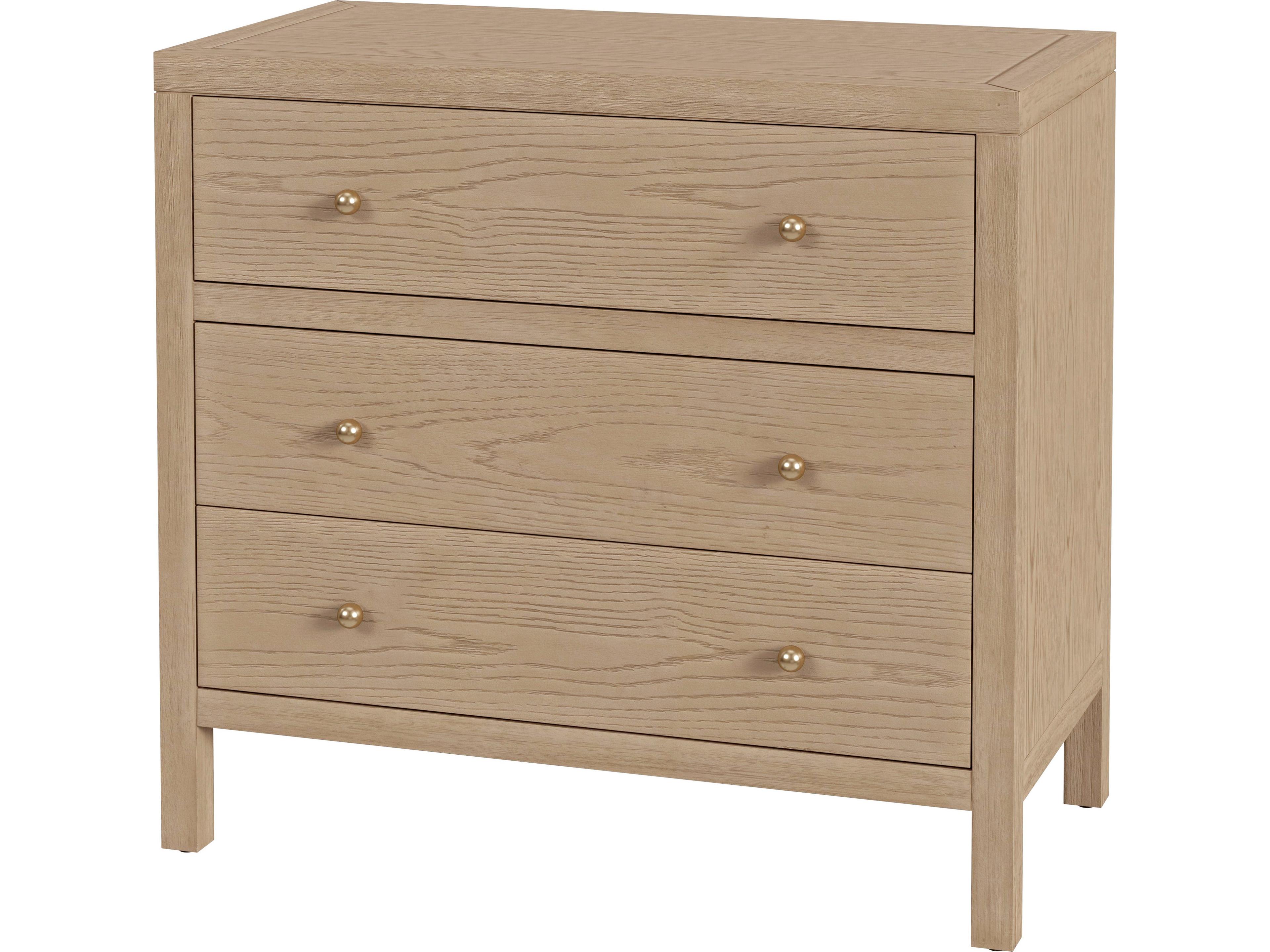 Butler Nora 3-Drawers Natural Acacia Wood Dresser