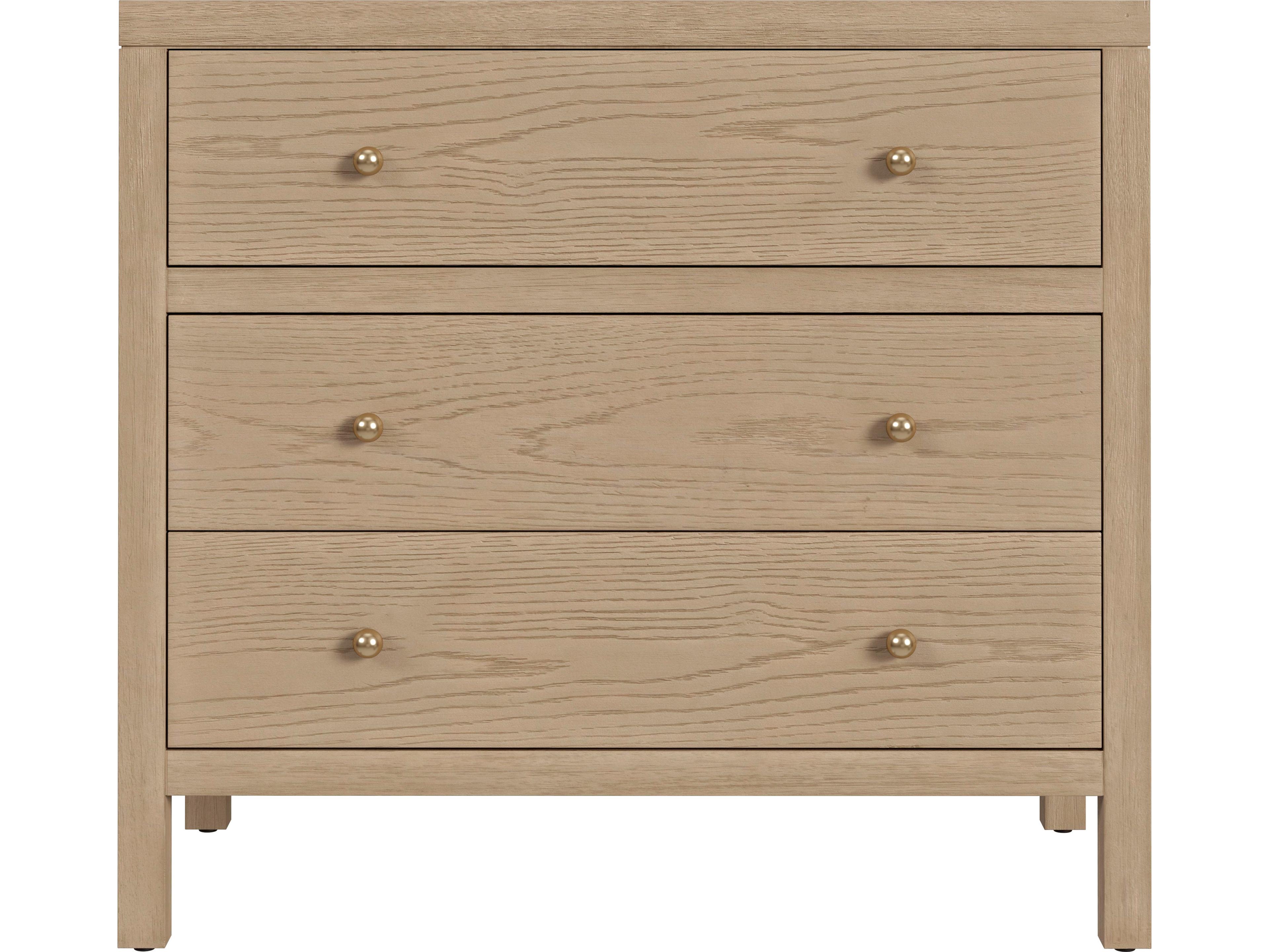 Butler Nora 3-Drawers Natural Acacia Wood Dresser