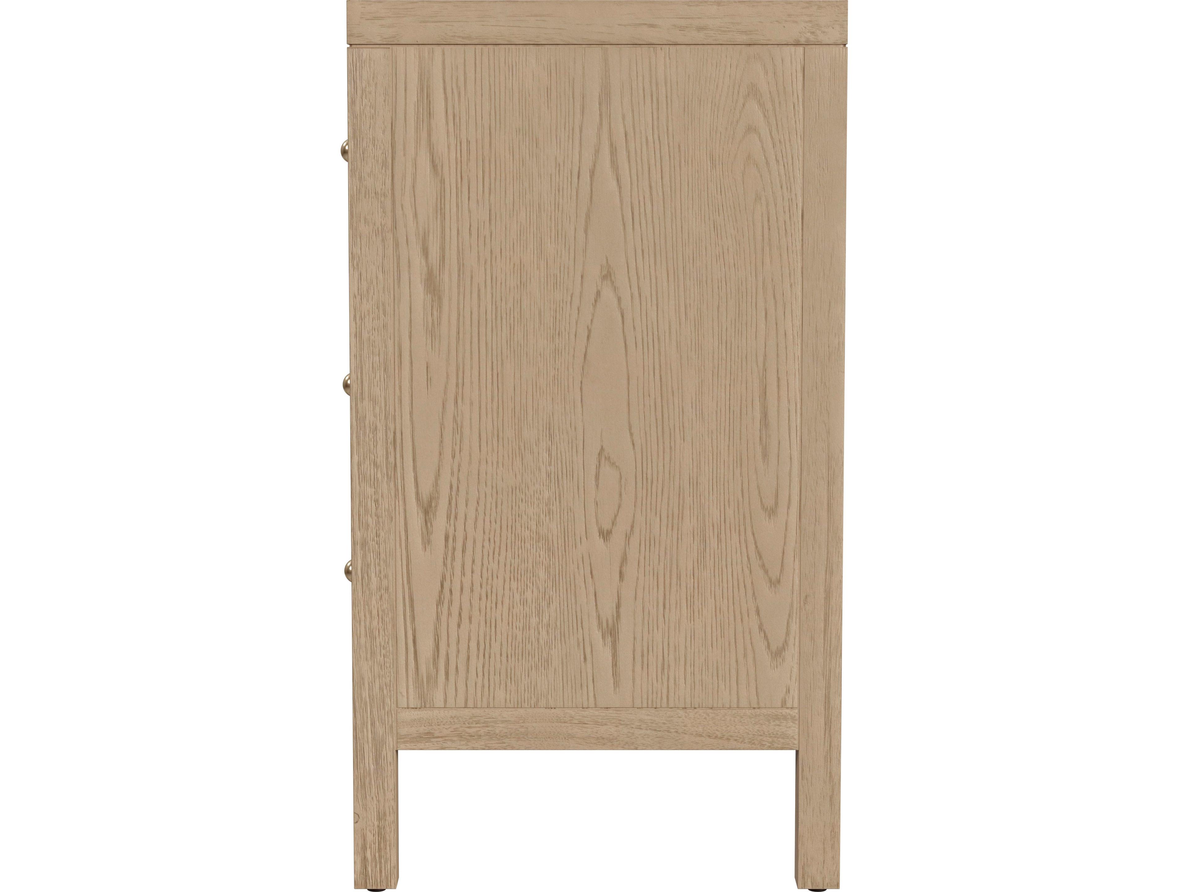 Butler Nora 3-Drawers Natural Acacia Wood Dresser