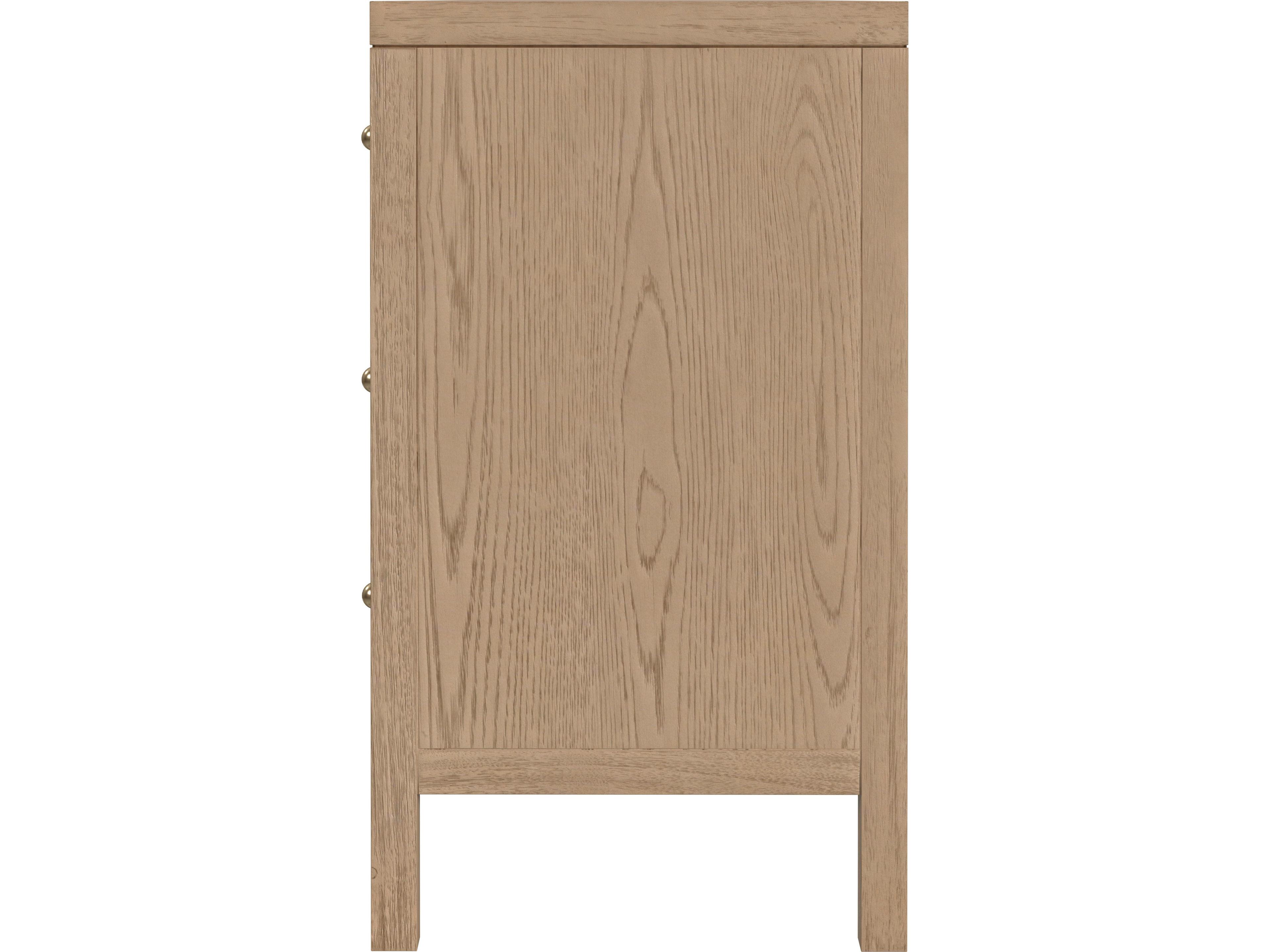 Butler Nora 6-Drawers Natural Acacia Wood Double Dresser