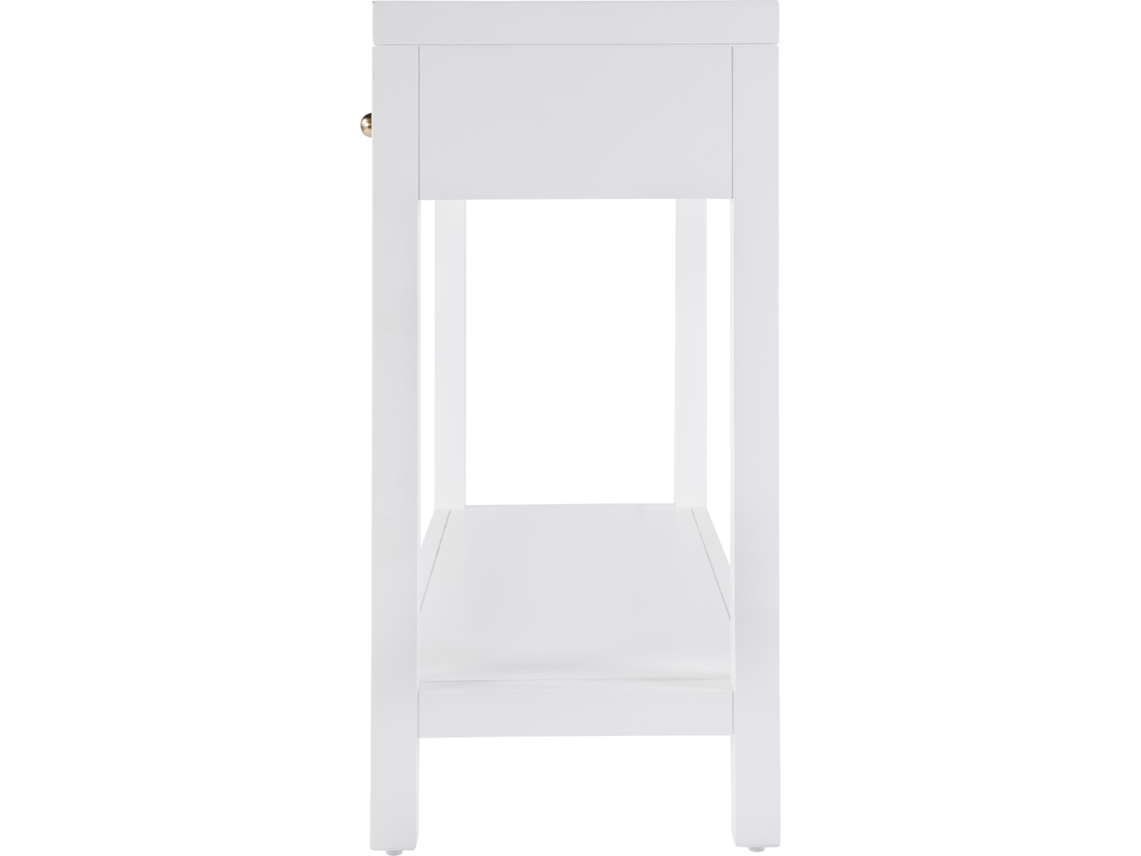 Butler Nora Rectangular Wood Smooth White Console Table