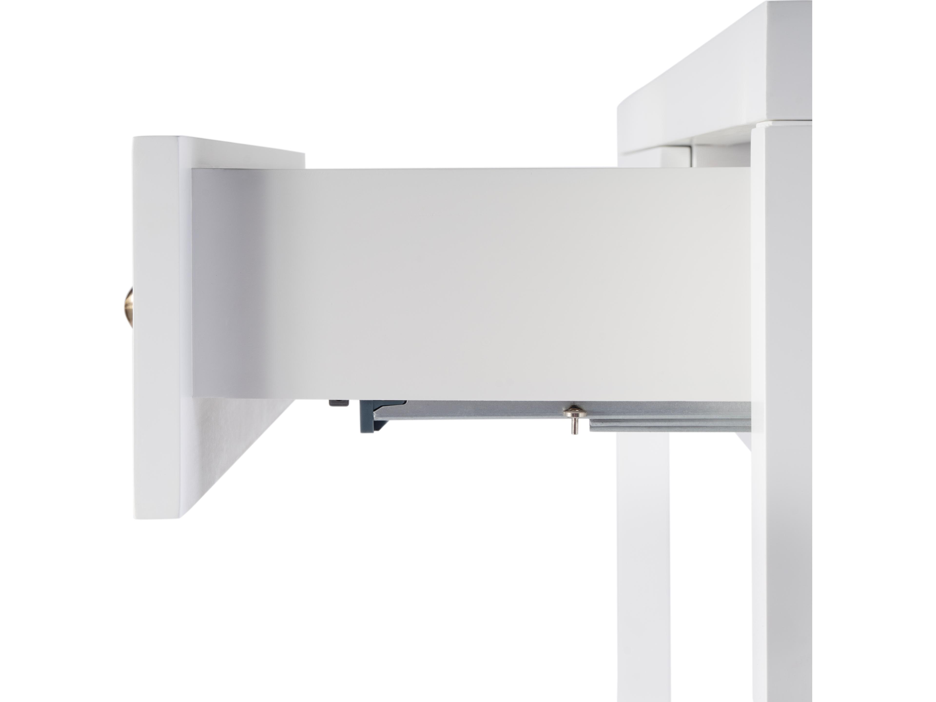 Butler Nora Rectangular Wood Smooth White Console Table