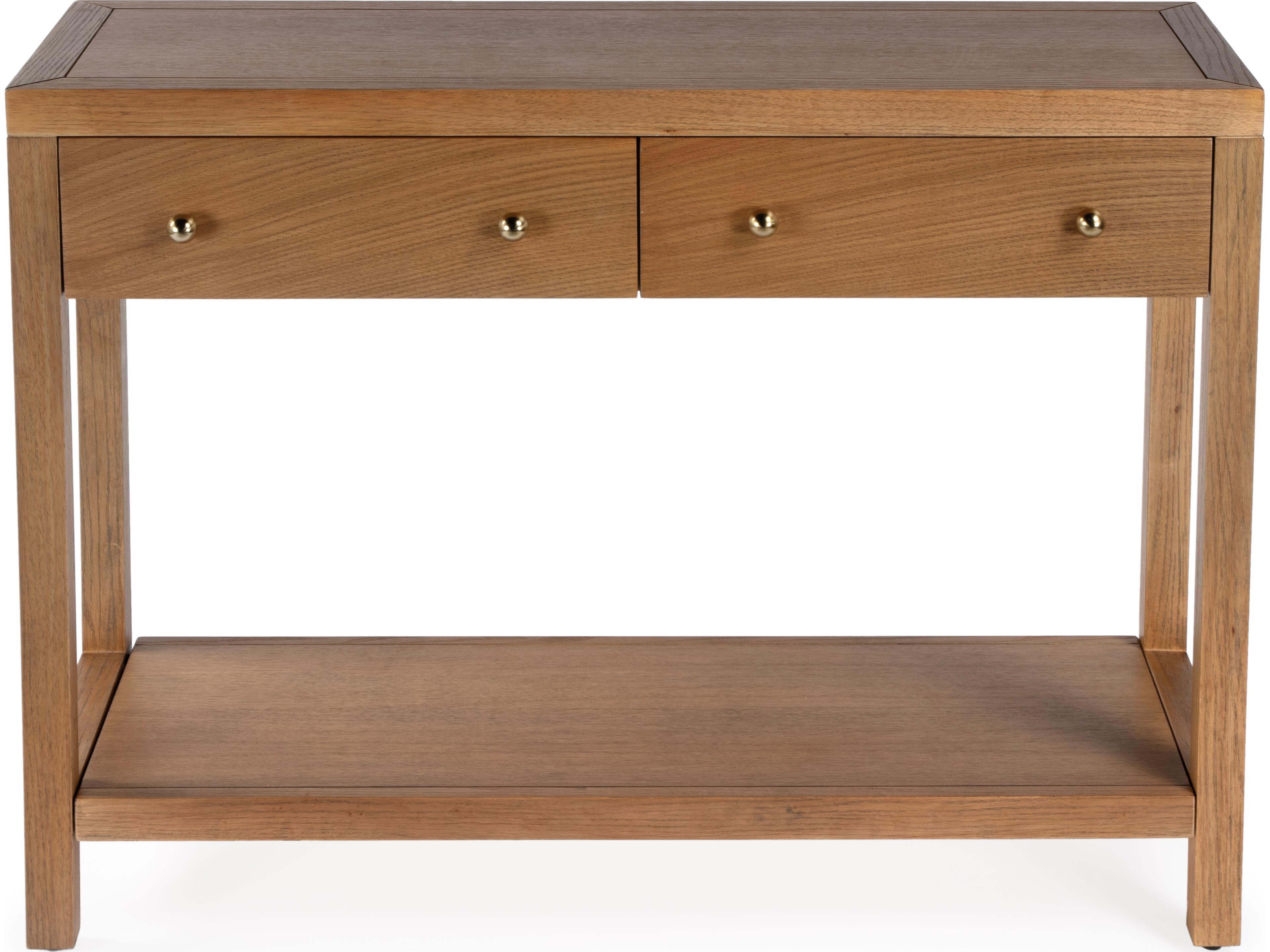 Butler Nora Rectangular Wood Light Natural Console Table