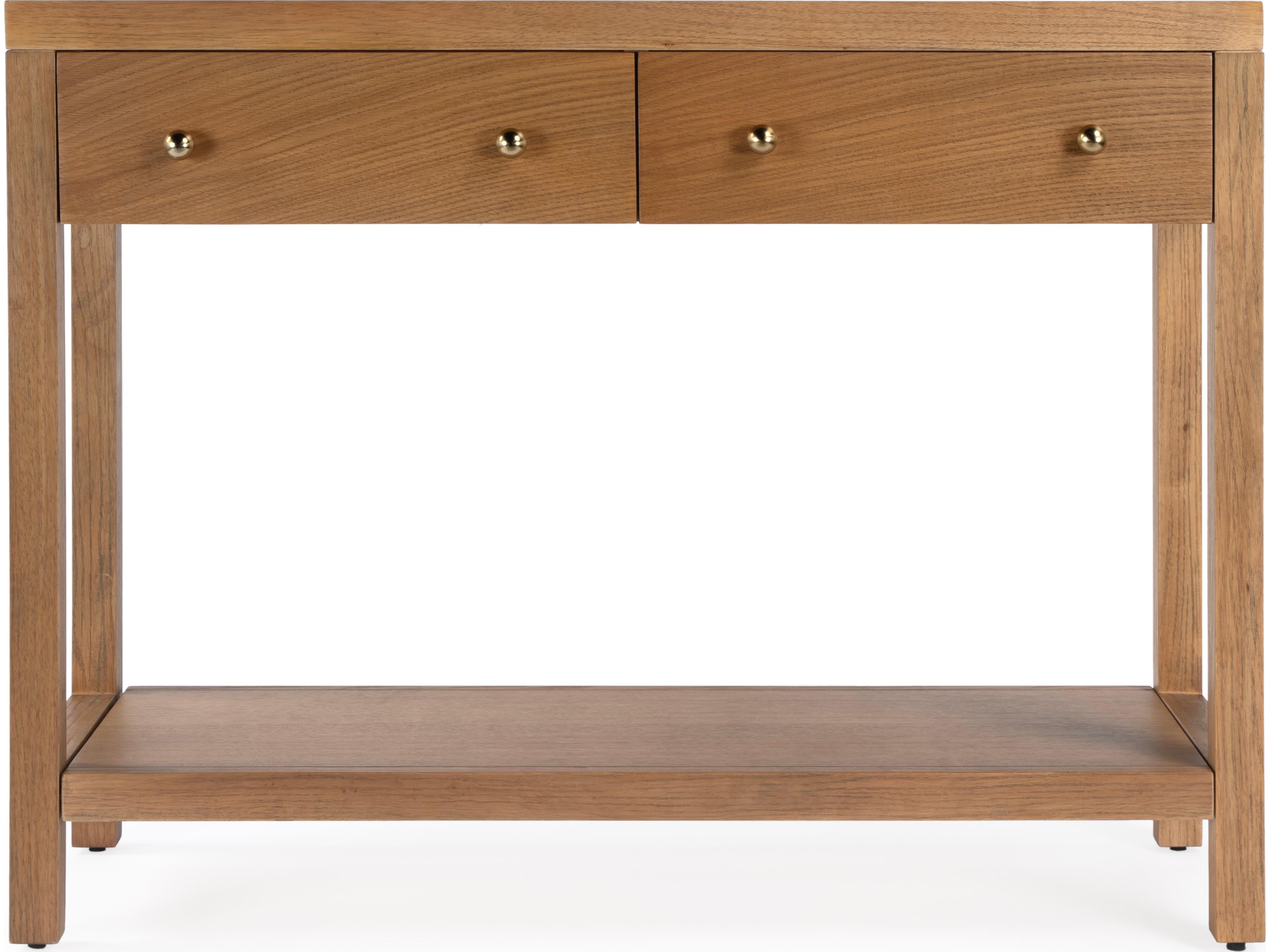 Butler Nora Rectangular Wood Light Natural Console Table