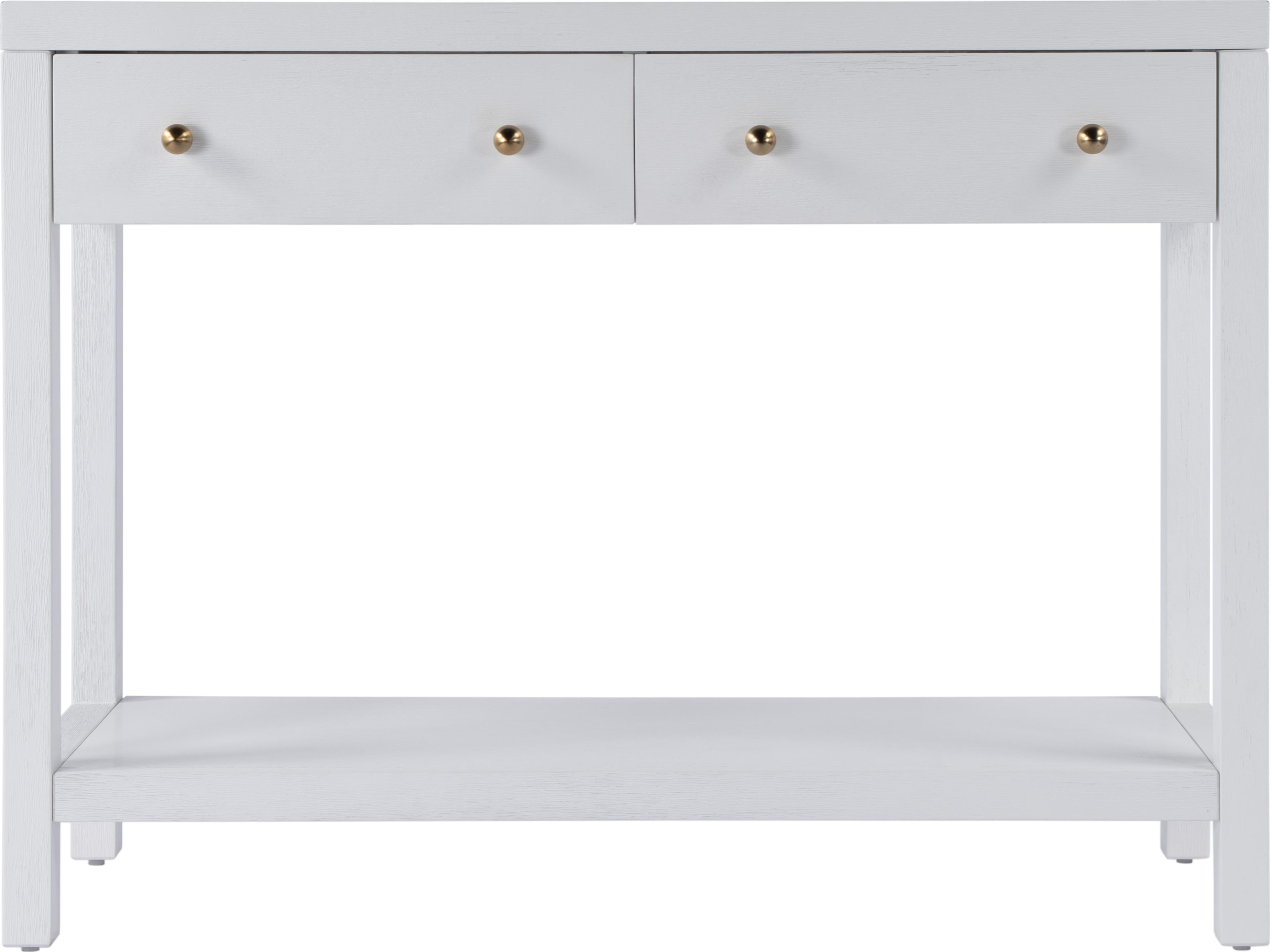 Butler Nora Rectangular Wood White Console Table