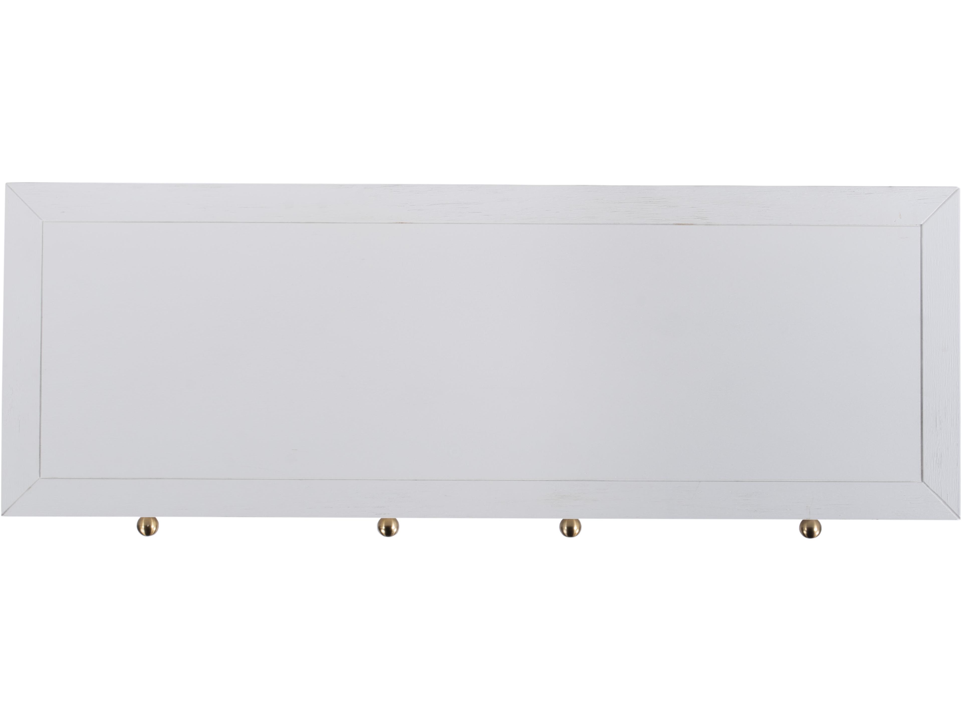 Butler Nora Rectangular Wood White Console Table