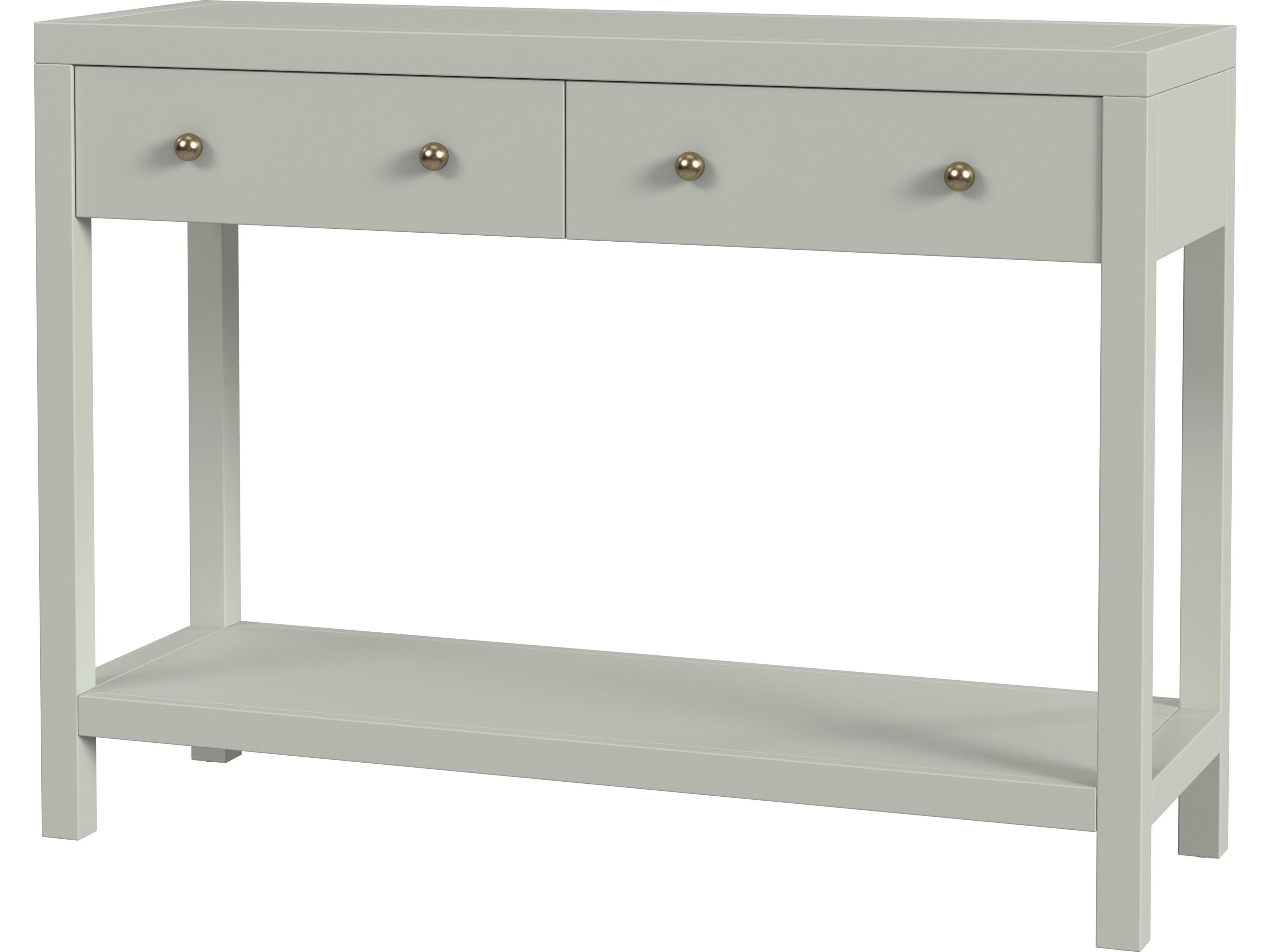 Nora Rectangular Wood Sage Green Console Table