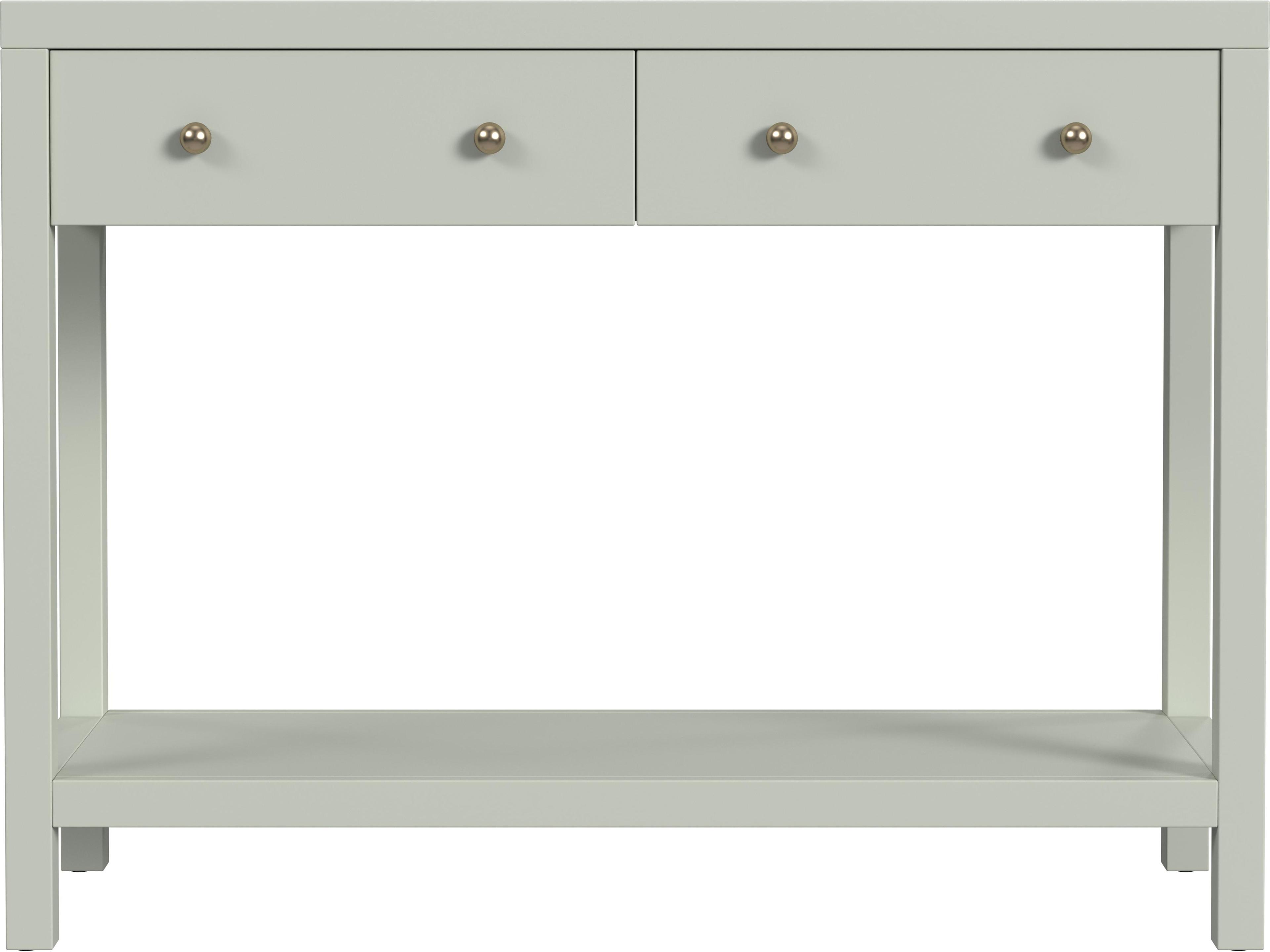 Butler Nora Rectangular Wood Sage Green Console Table